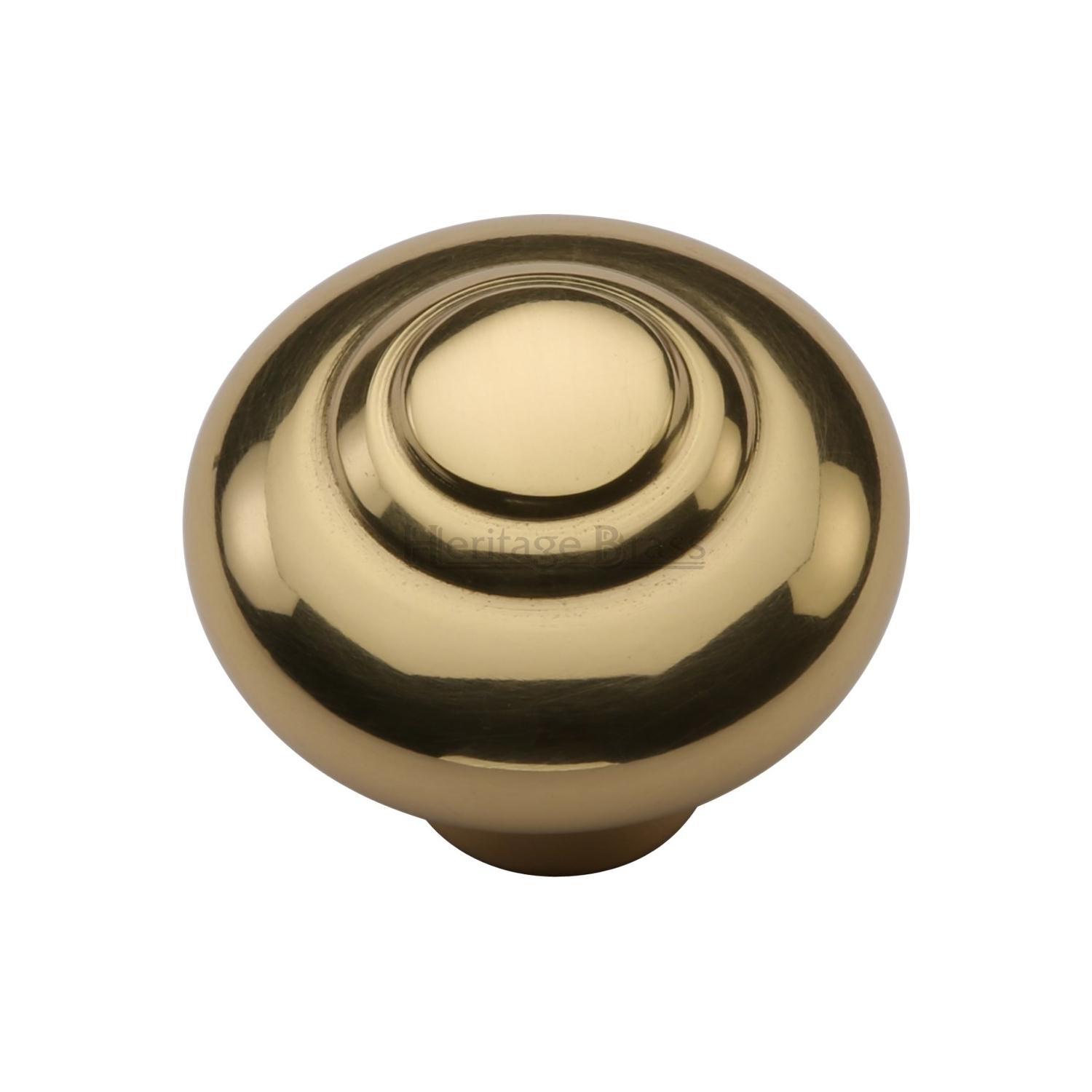 Heritage Brass Cabinet Knob Round Bead Design 38mm