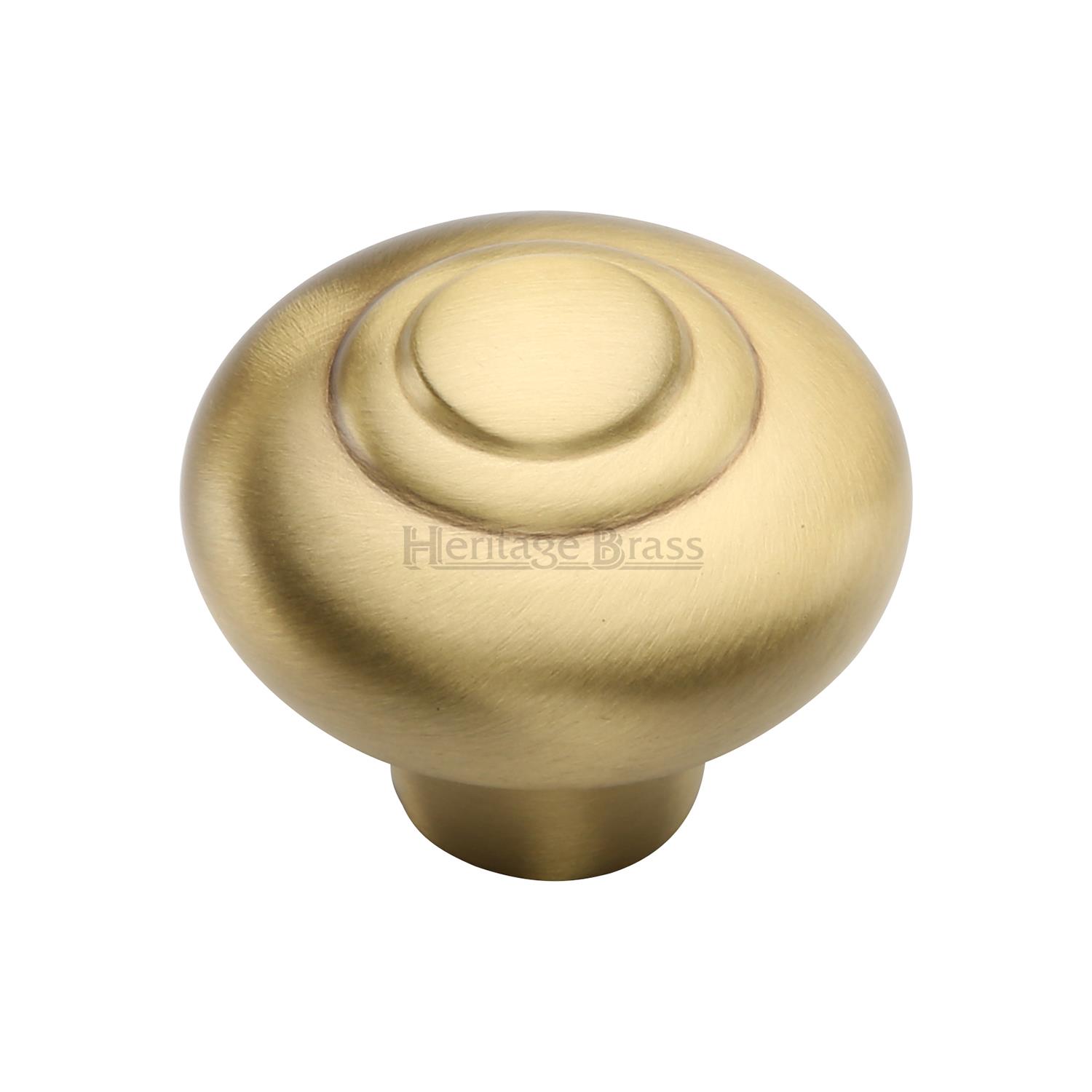 Heritage Brass Cabinet Knob Round Bead Design 38mm