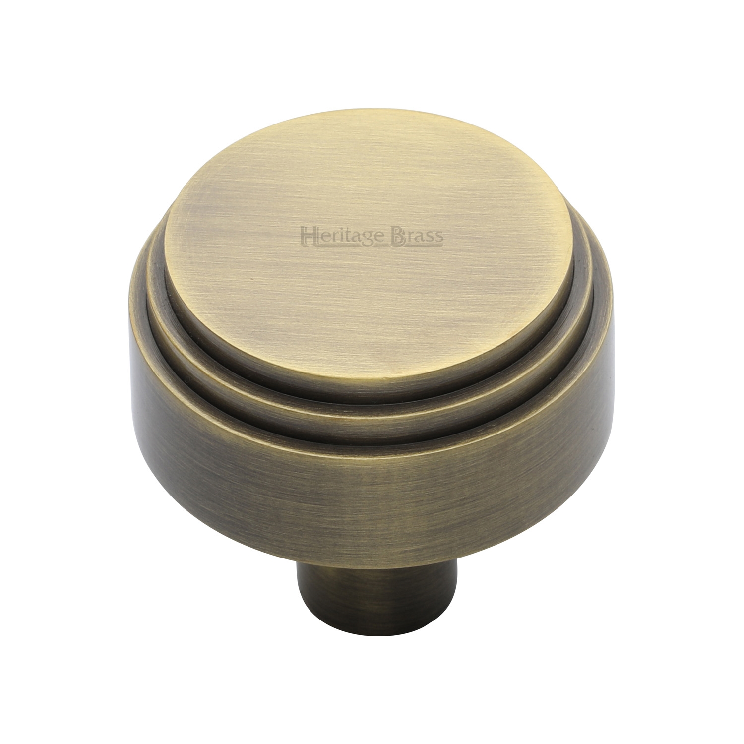 Heritage Brass Cabinet Knob Round Deco Design 32mm