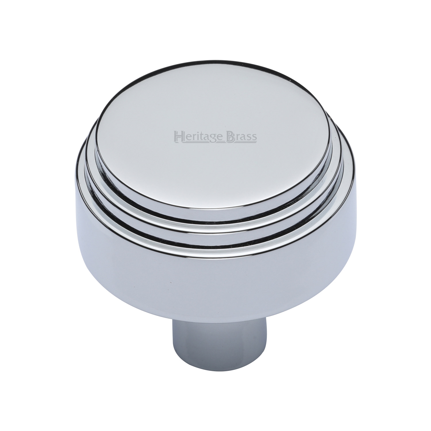 Heritage Brass Cabinet Knob Round Deco Design 32mm