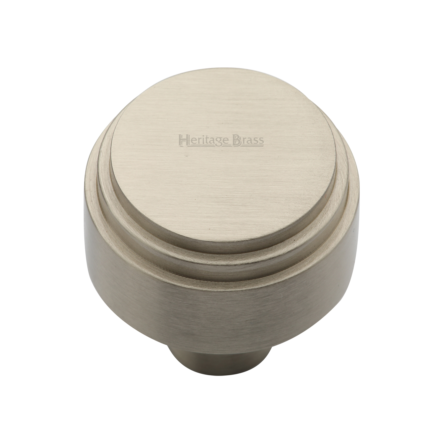 Heritage Brass Cabinet Knob Round Deco Design 32mm
