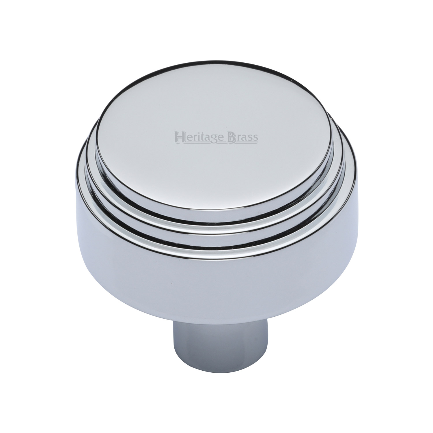 Heritage Brass Cabinet Knob Round Deco Design 38mm