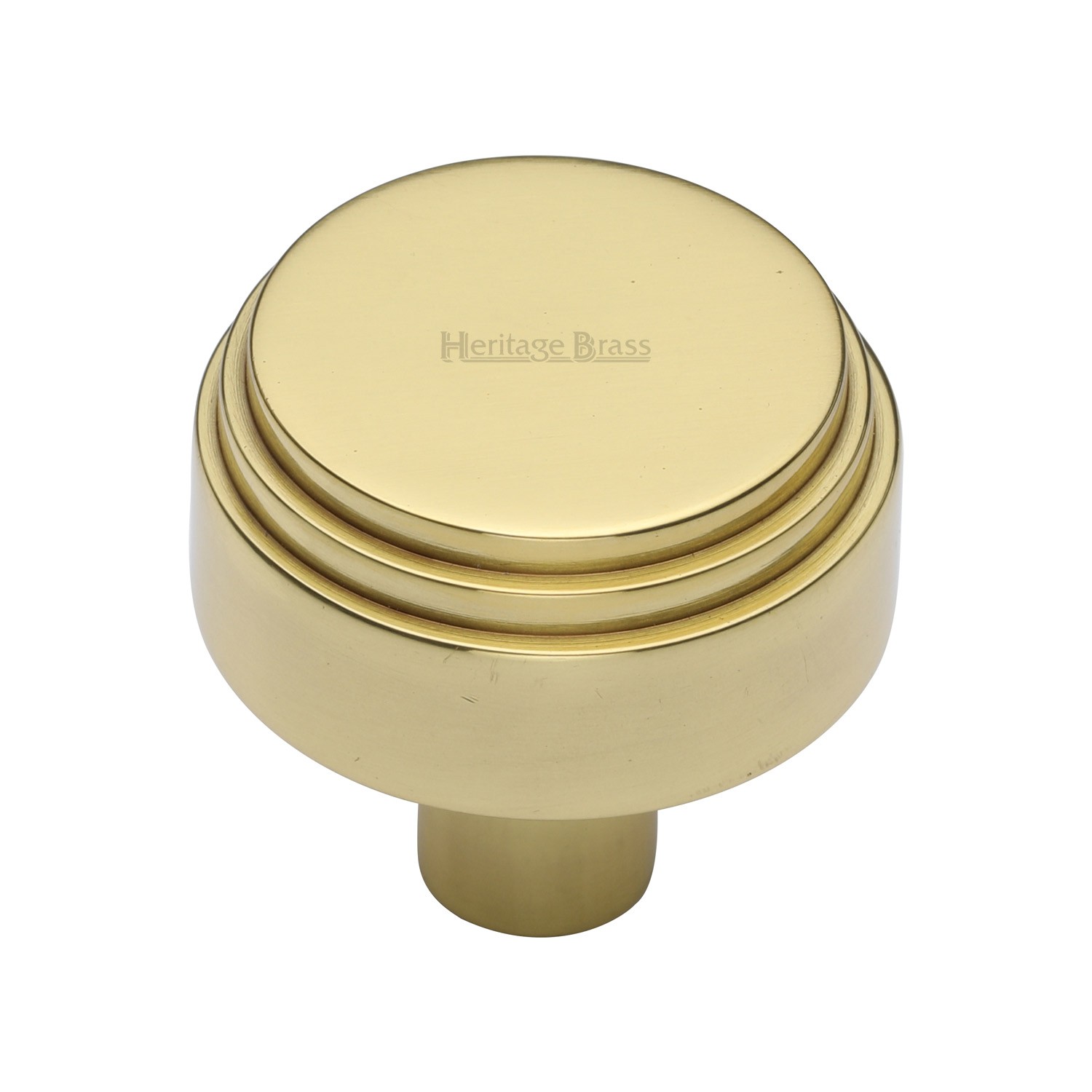 Heritage Brass Cabinet Knob Round Deco Design 38mm