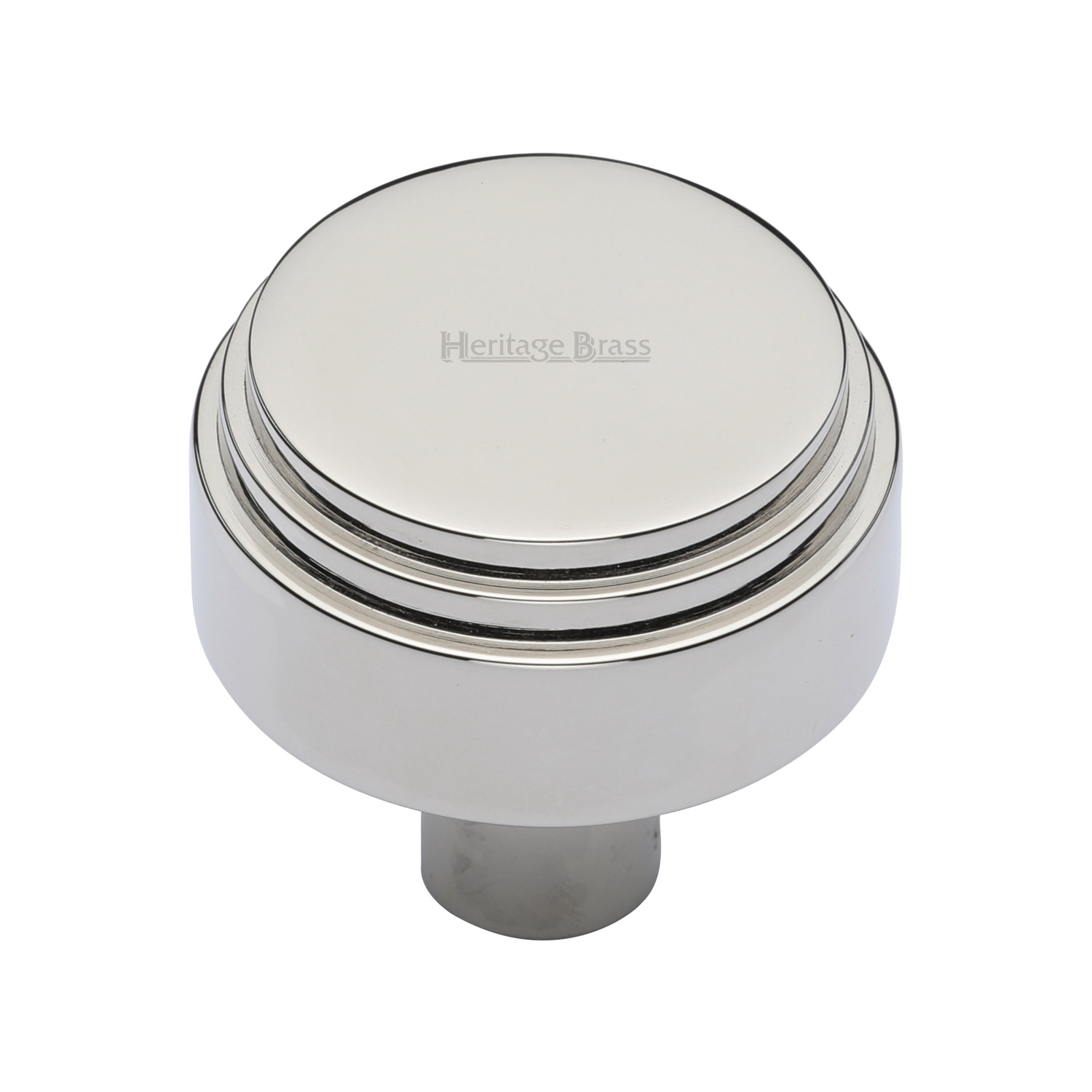 Heritage Brass Cabinet Knob Round Deco Design 38mm