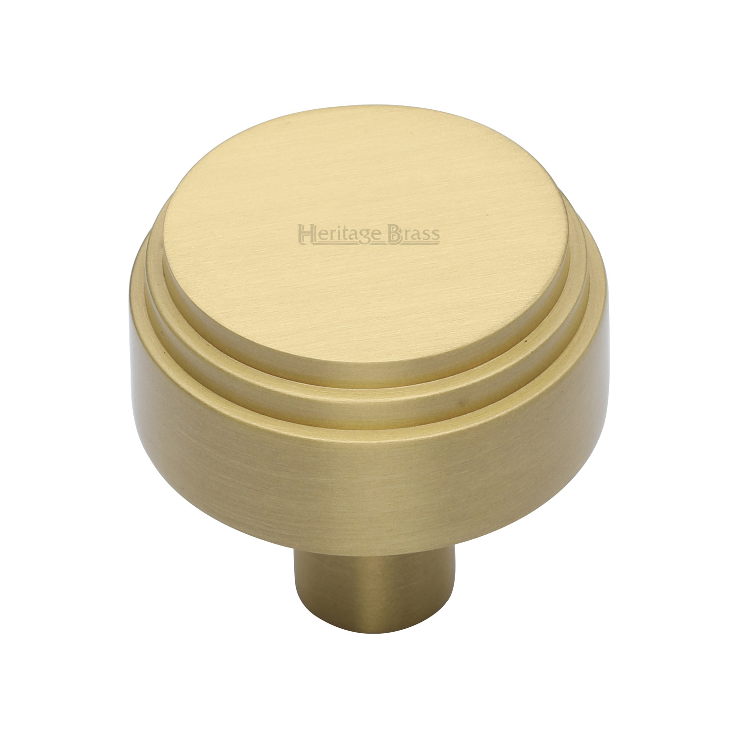 Heritage Brass Cabinet Knob Round Deco Design 38mm