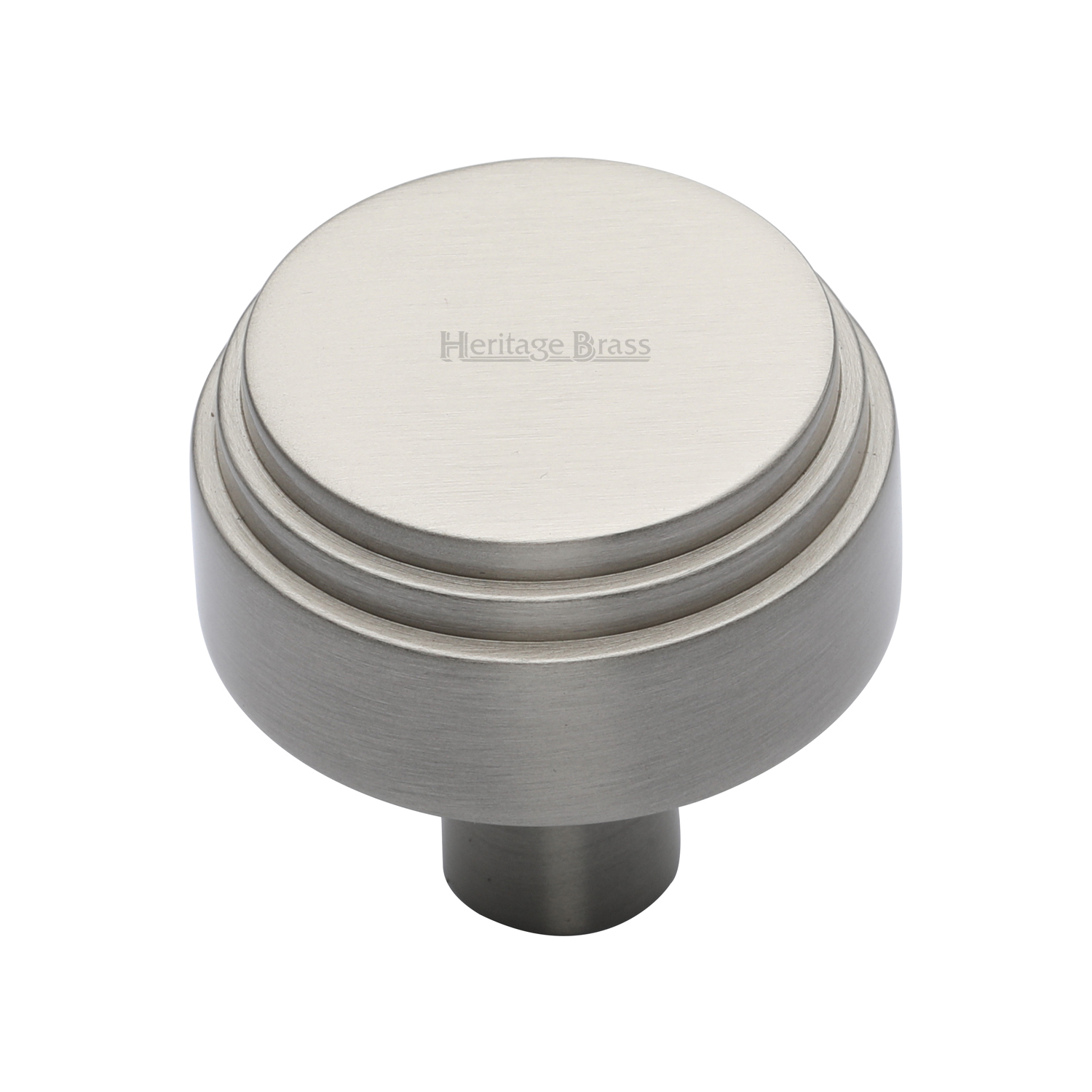 Heritage Brass Cabinet Knob Round Deco Design 38mm