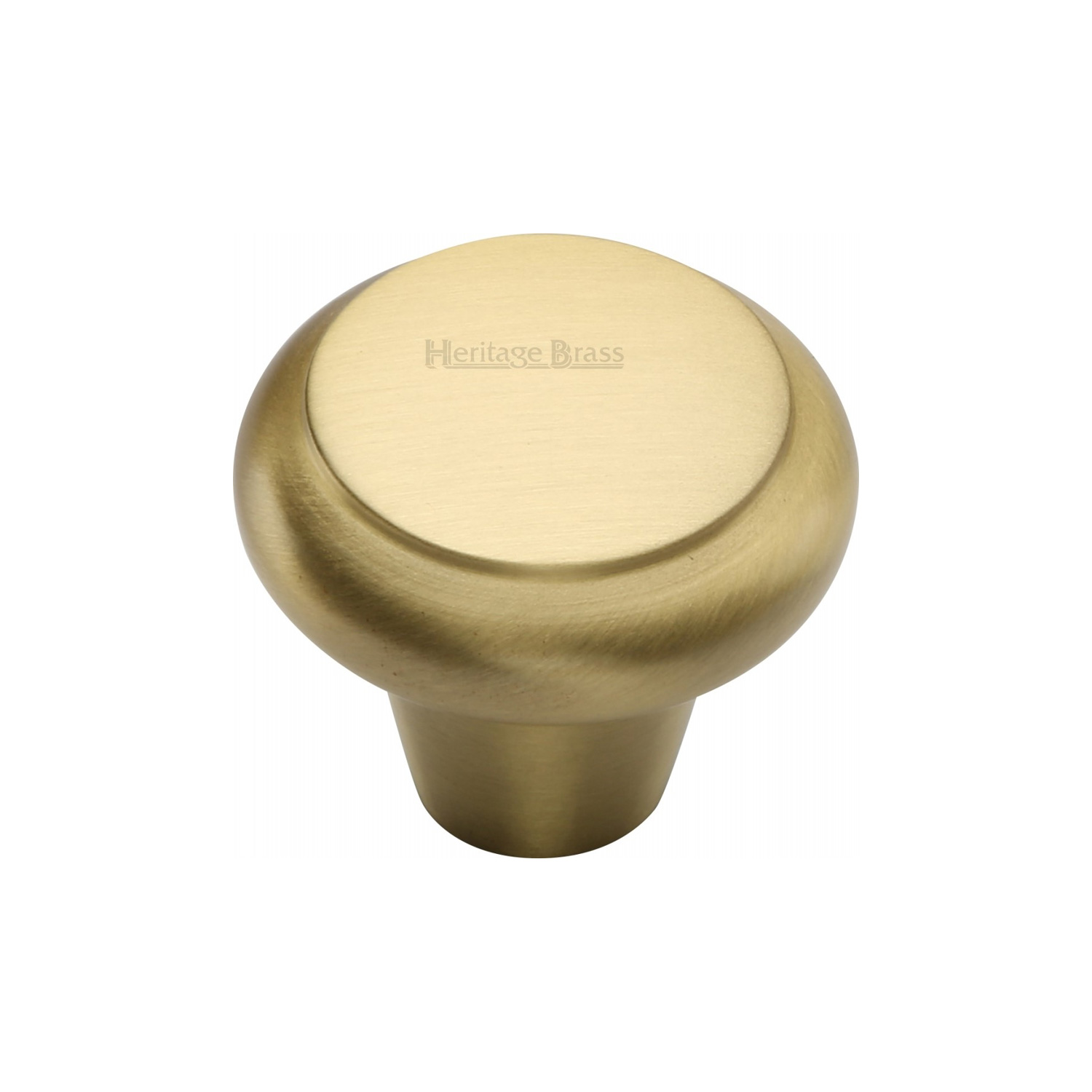Heritage Brass Cabinet Knob Round Edge Design 38mm