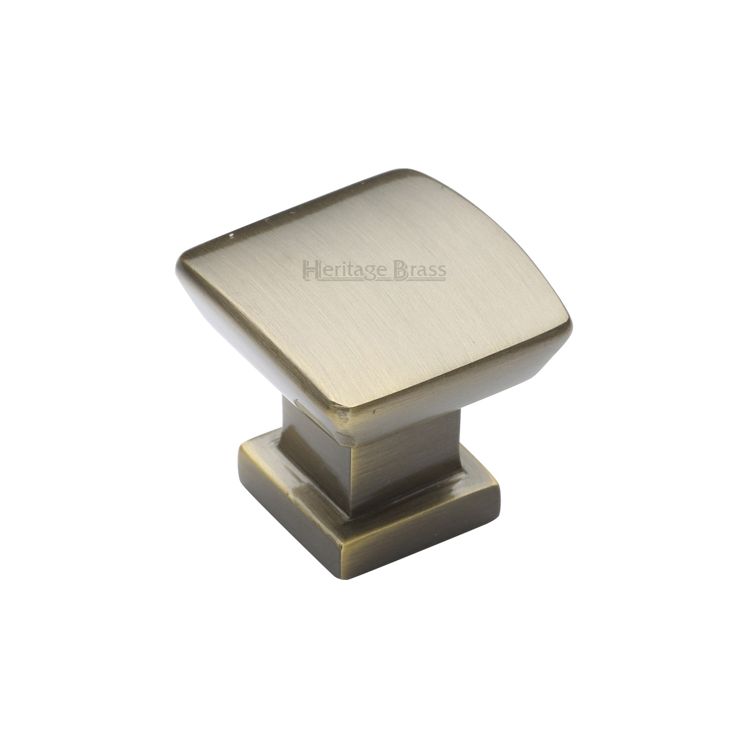 Heritage Brass Cabinet Knob Plinth Design with Base 25mm