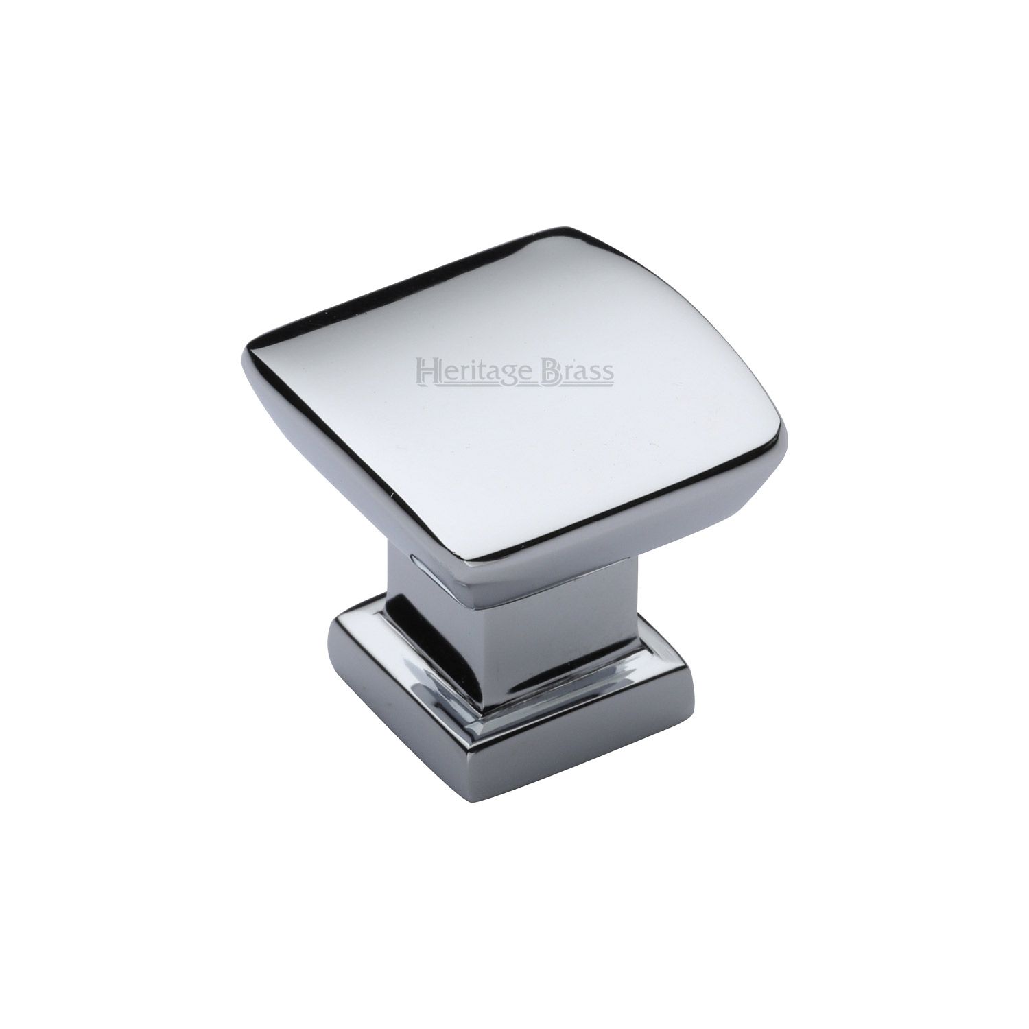Heritage Brass Cabinet Knob Plinth Design with Base 25mm