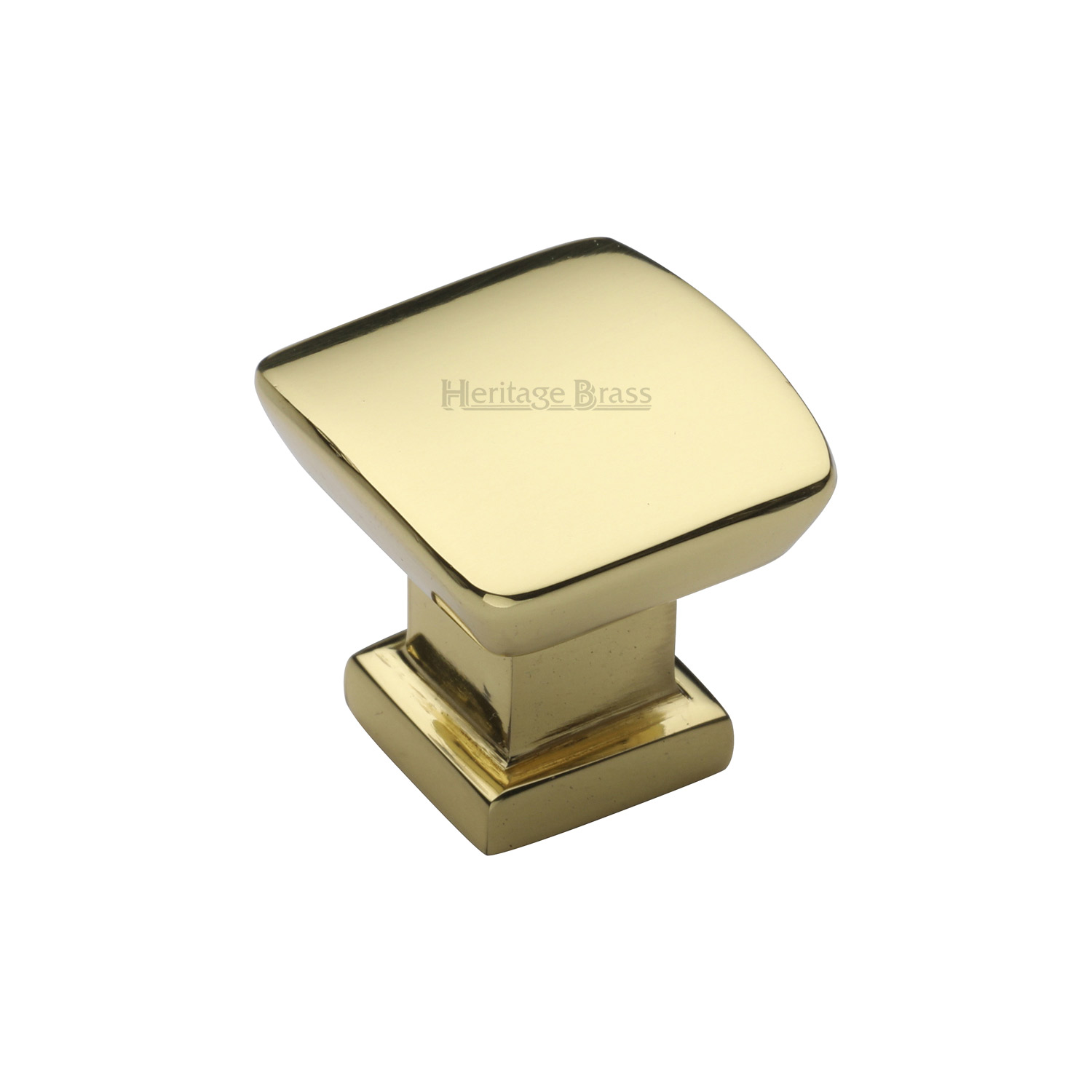 Heritage Brass Cabinet Knob Plinth Design with Base 25mm