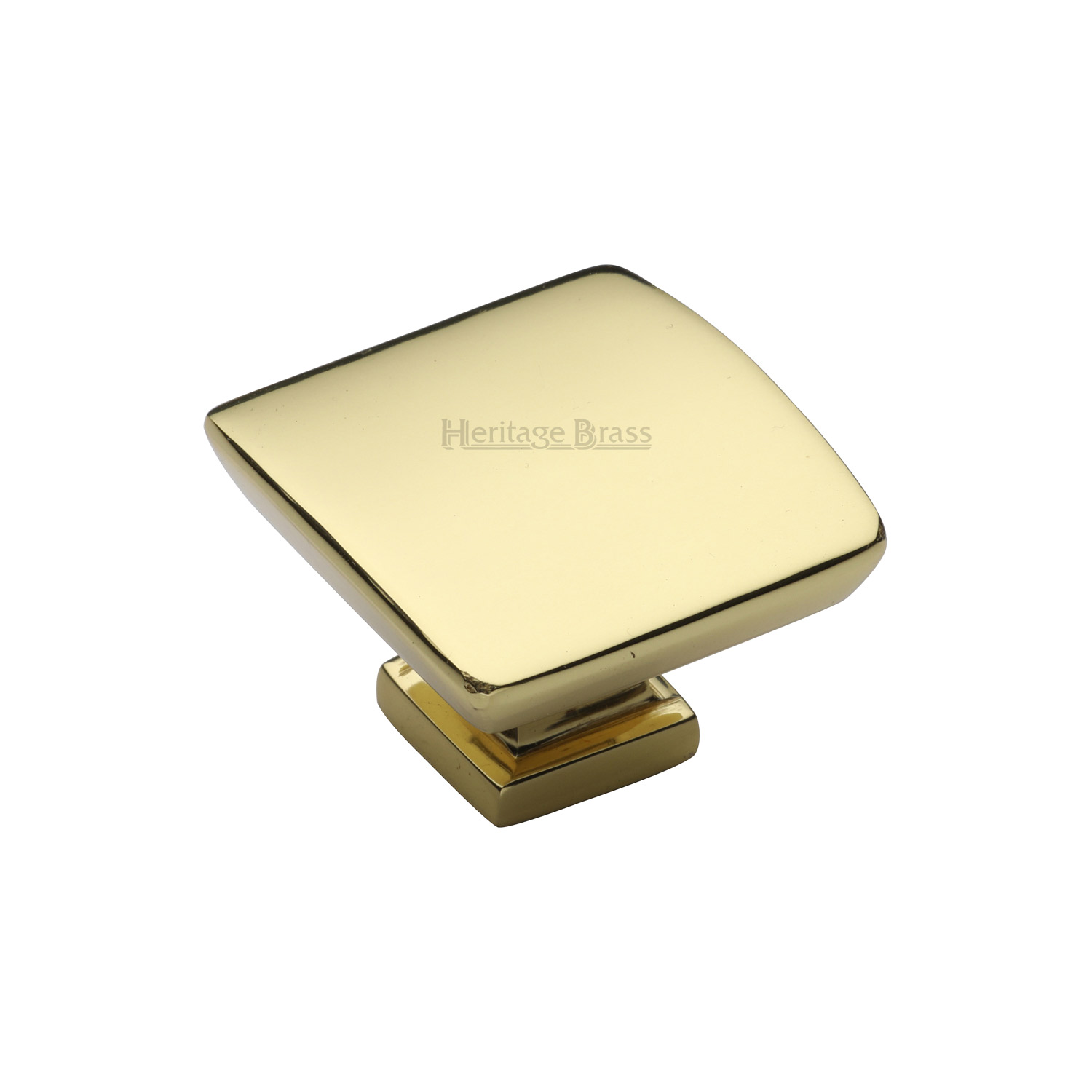 Heritage Brass Cabinet Knob Plinth Design with Base 35mm