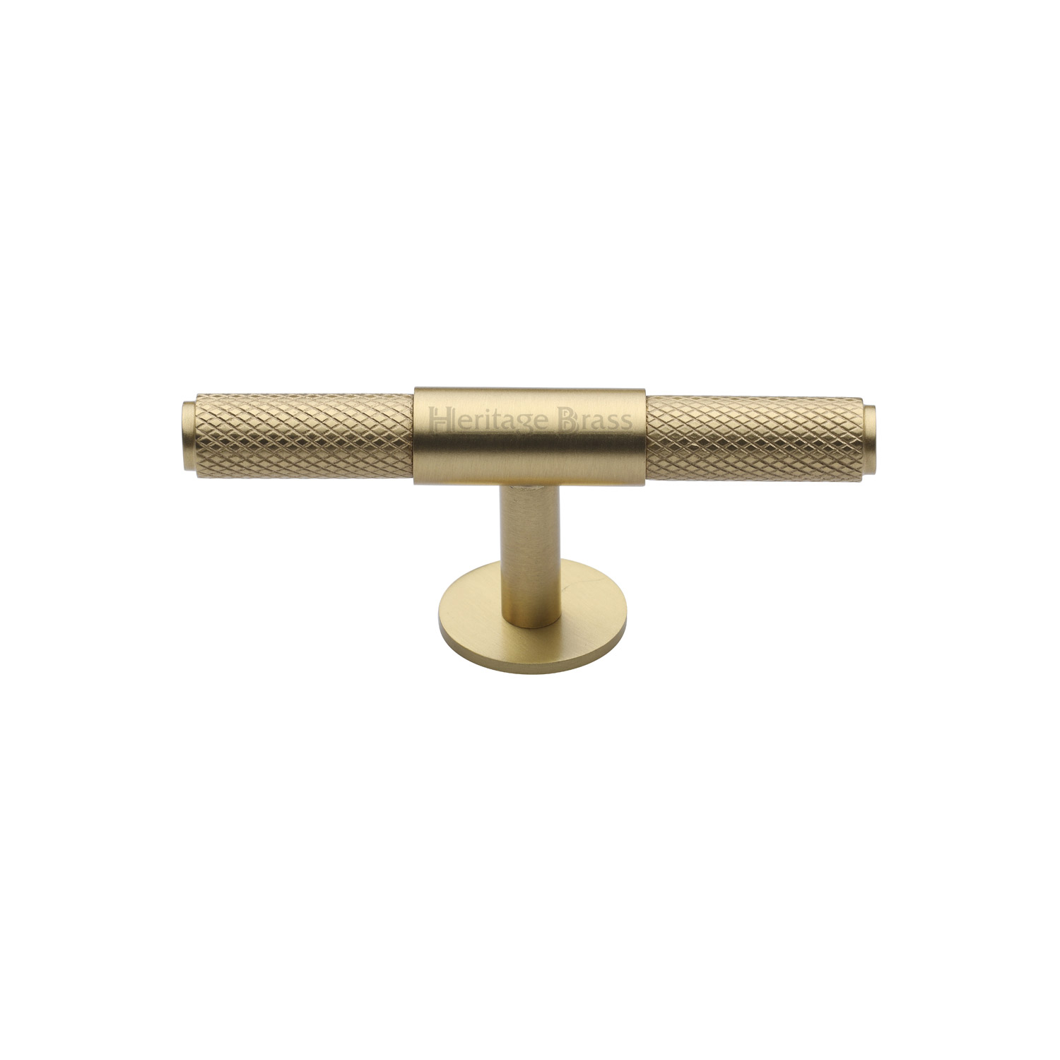 Heritage Brass Cabinet Knob Knurled Fountain Design 90mm