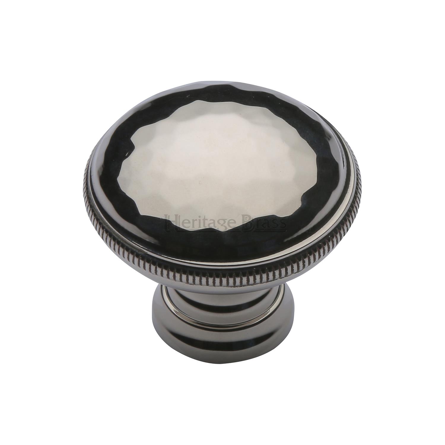 Heritage Brass Cabinet Knob Hand Beaten Design 32mm