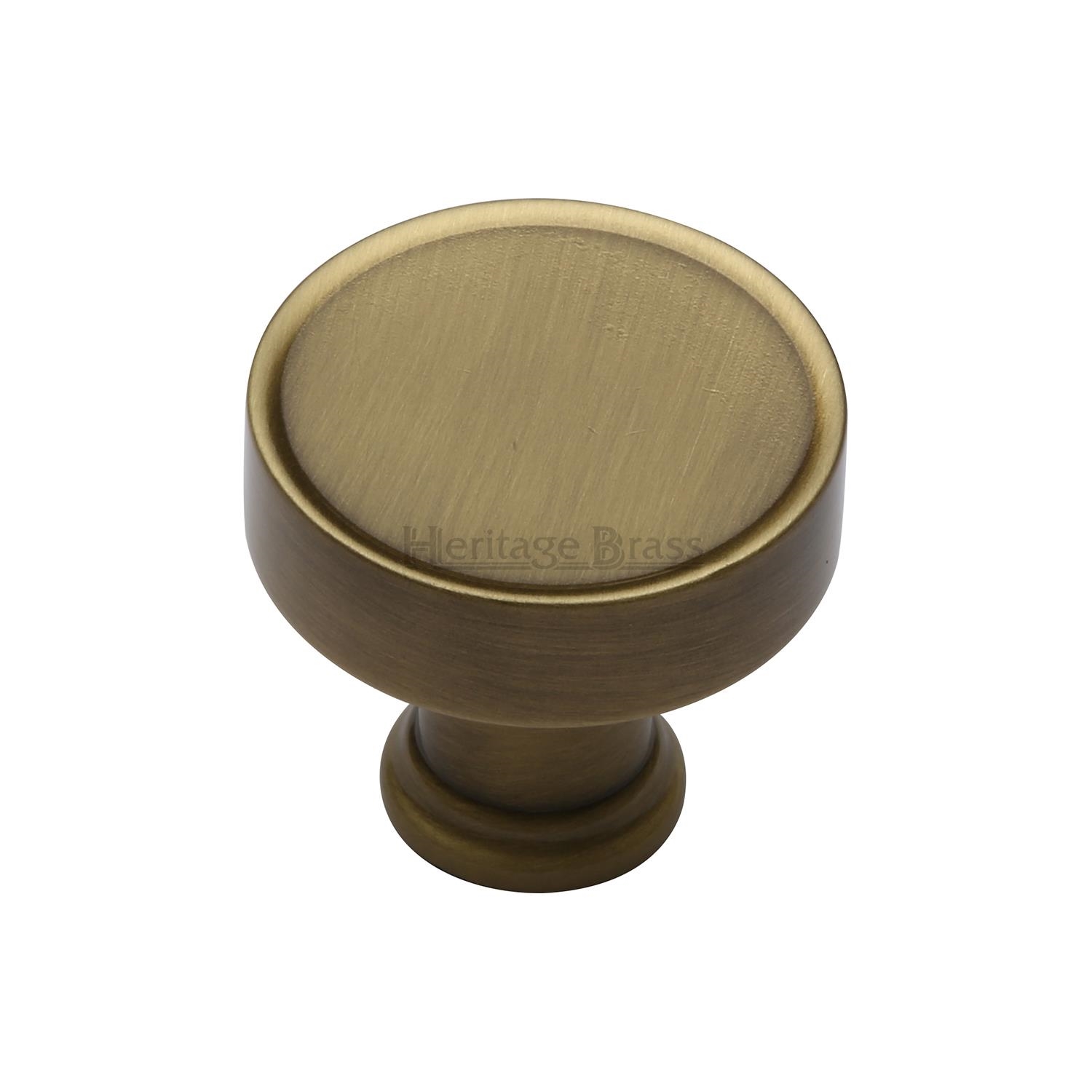 Heritage Brass Cabinet Knob Florence Design 32mm