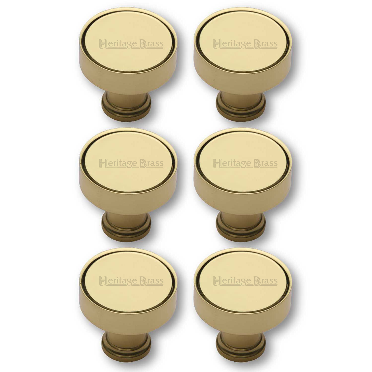 Heritage Brass Cabinet Knob Florence Design 32mm