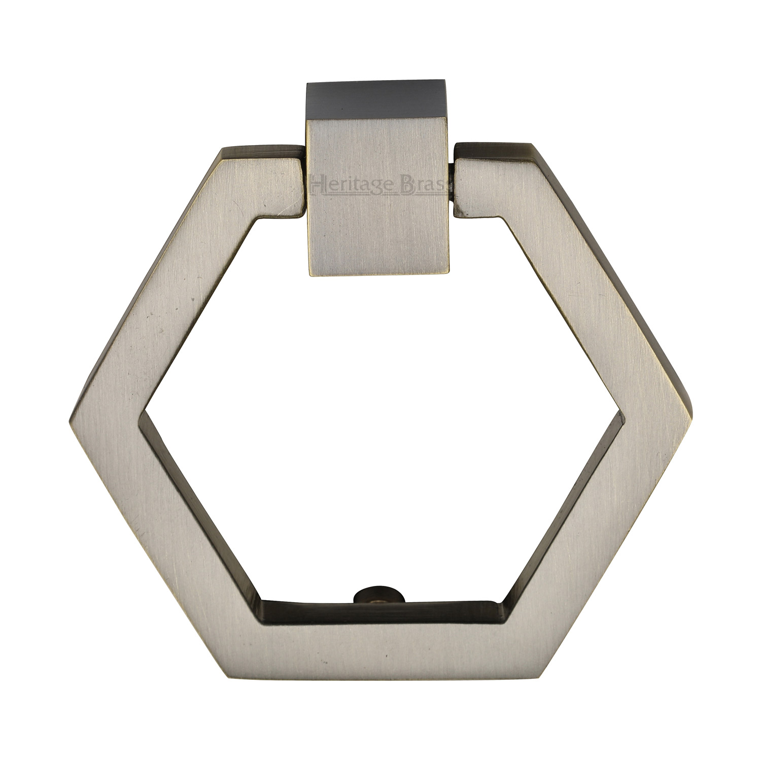 Heritage Brass Cabinet Drop Pull Hexagon Design 51mm