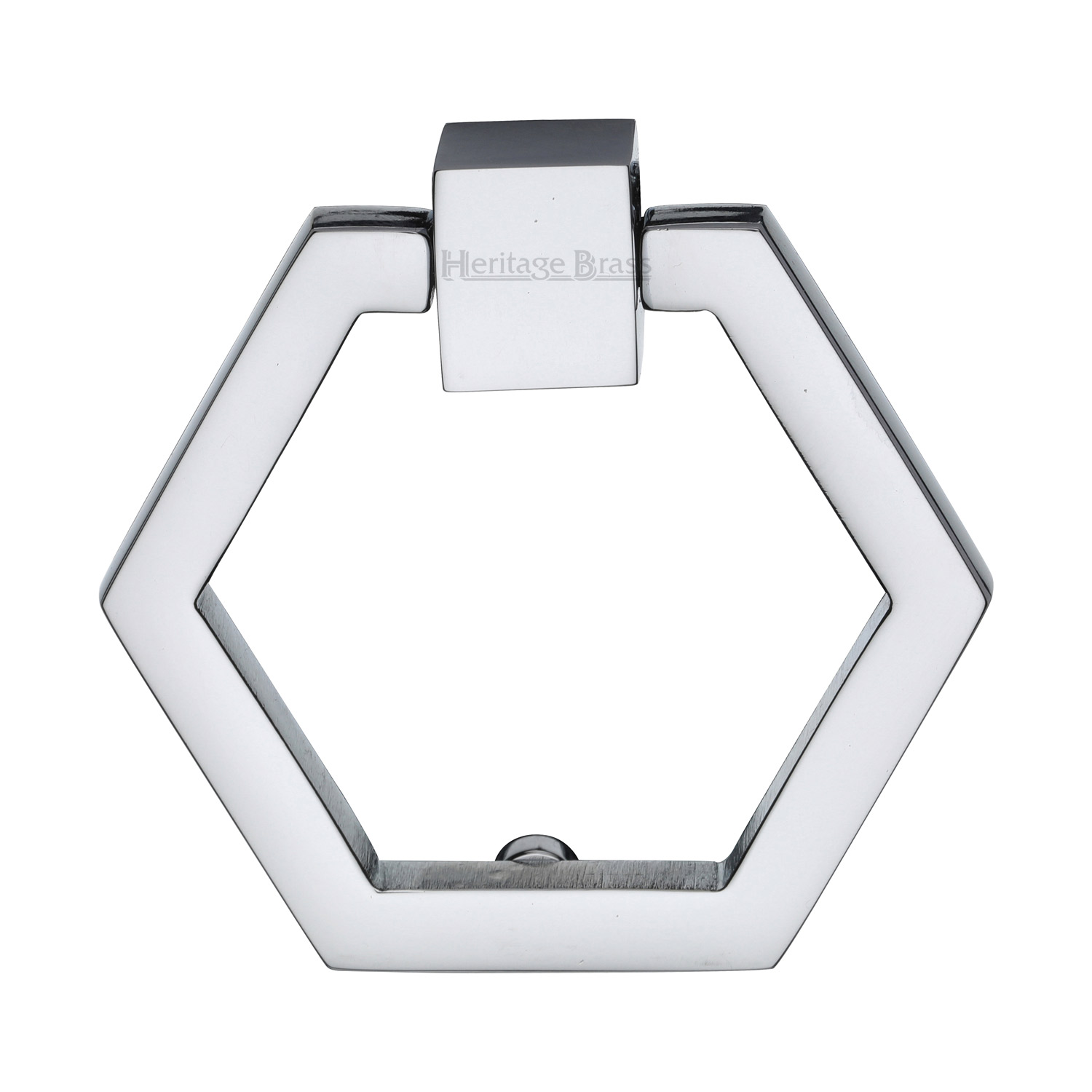Heritage Brass Cabinet Drop Pull Hexagon Design 51mm