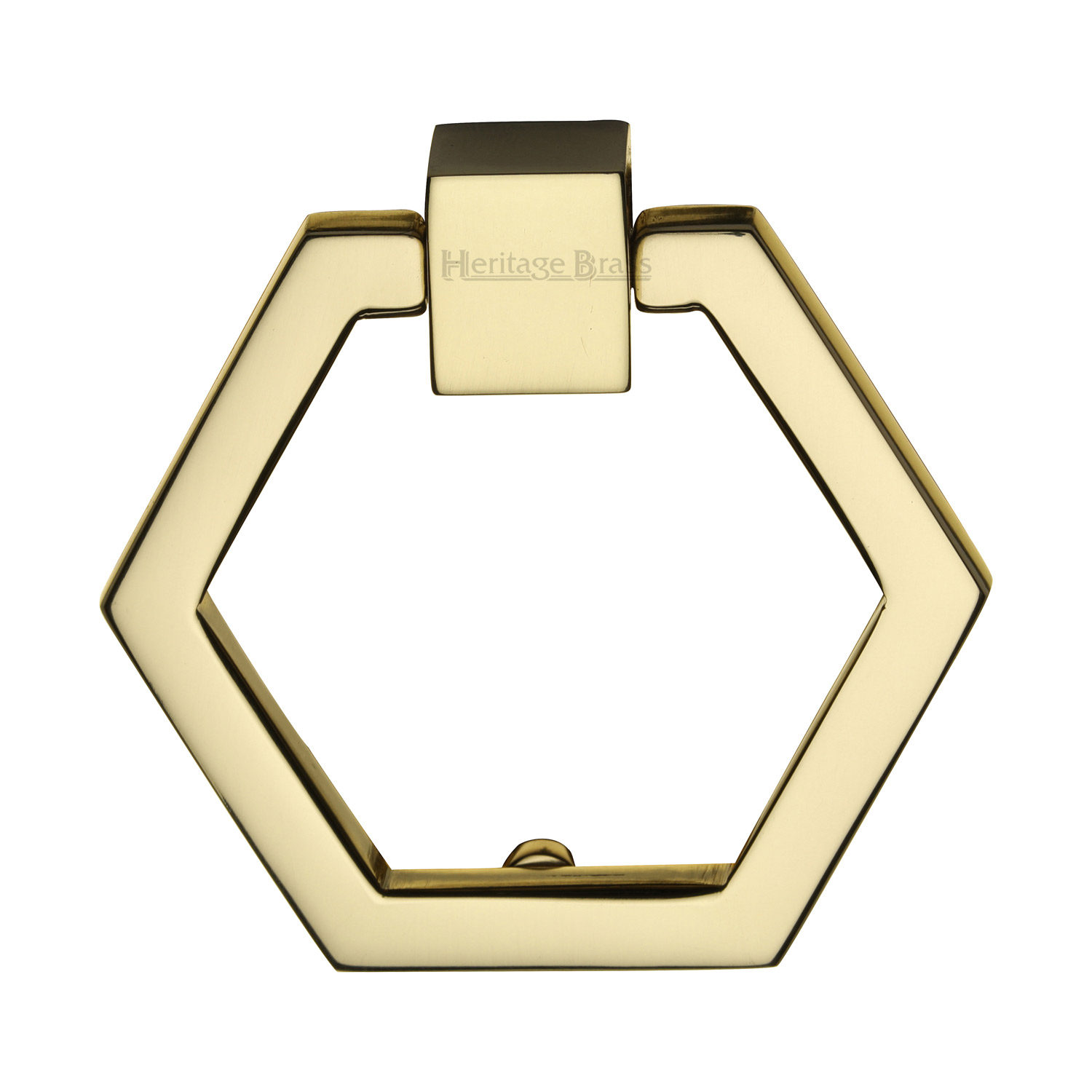 Heritage Brass Cabinet Drop Pull Hexagon Design 51mm