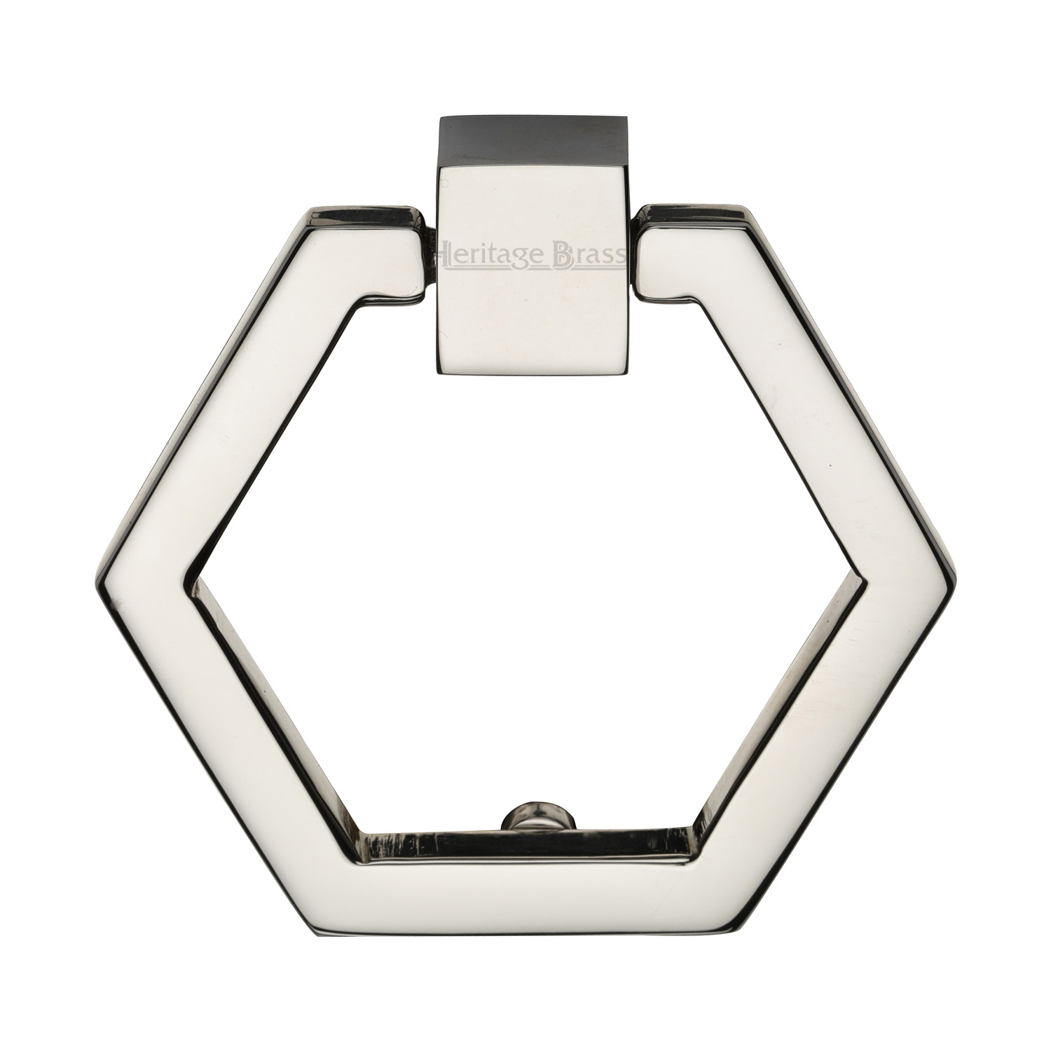 Heritage Brass Cabinet Drop Pull Hexagon Design 51mm
