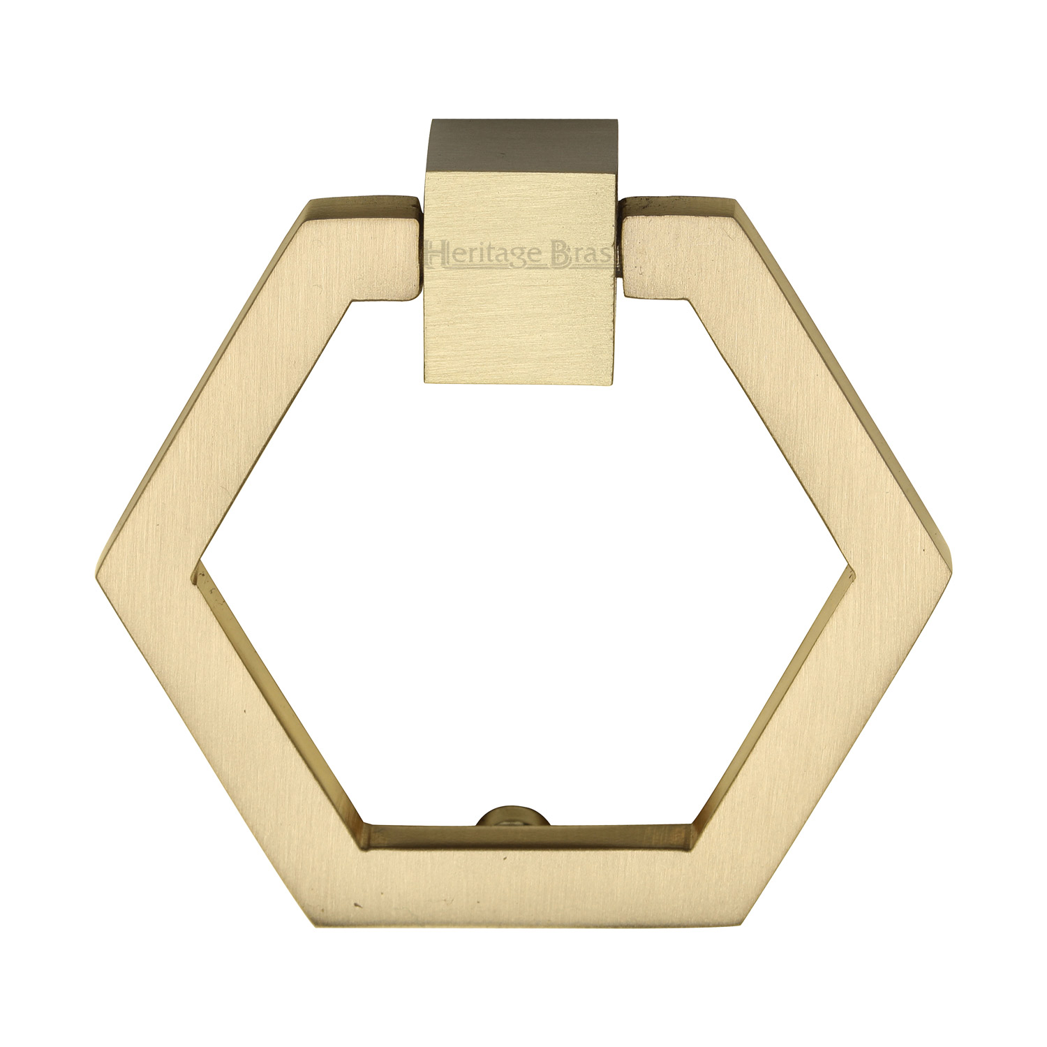 Heritage Brass Cabinet Drop Pull Hexagon Design 51mm