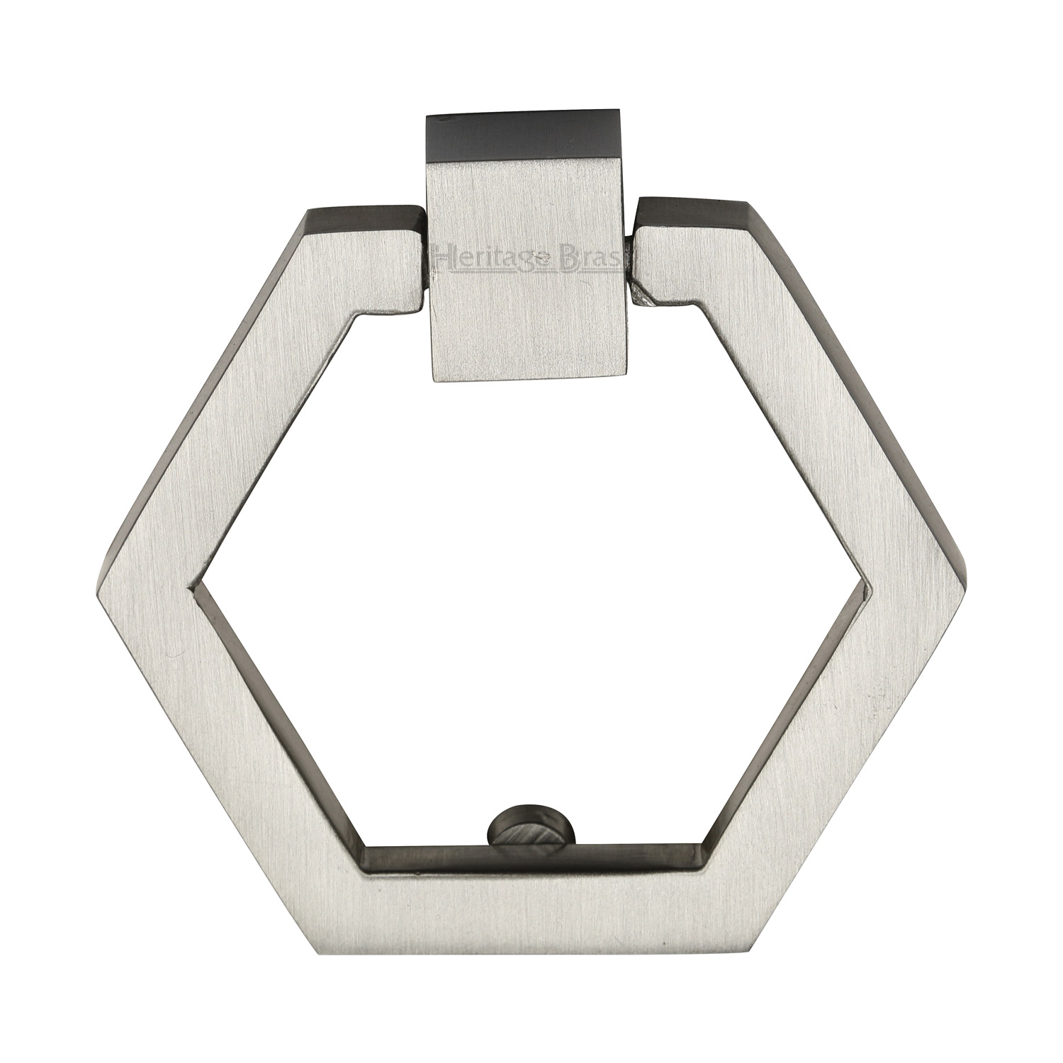 Heritage Brass Cabinet Drop Pull Hexagon Design 51mm