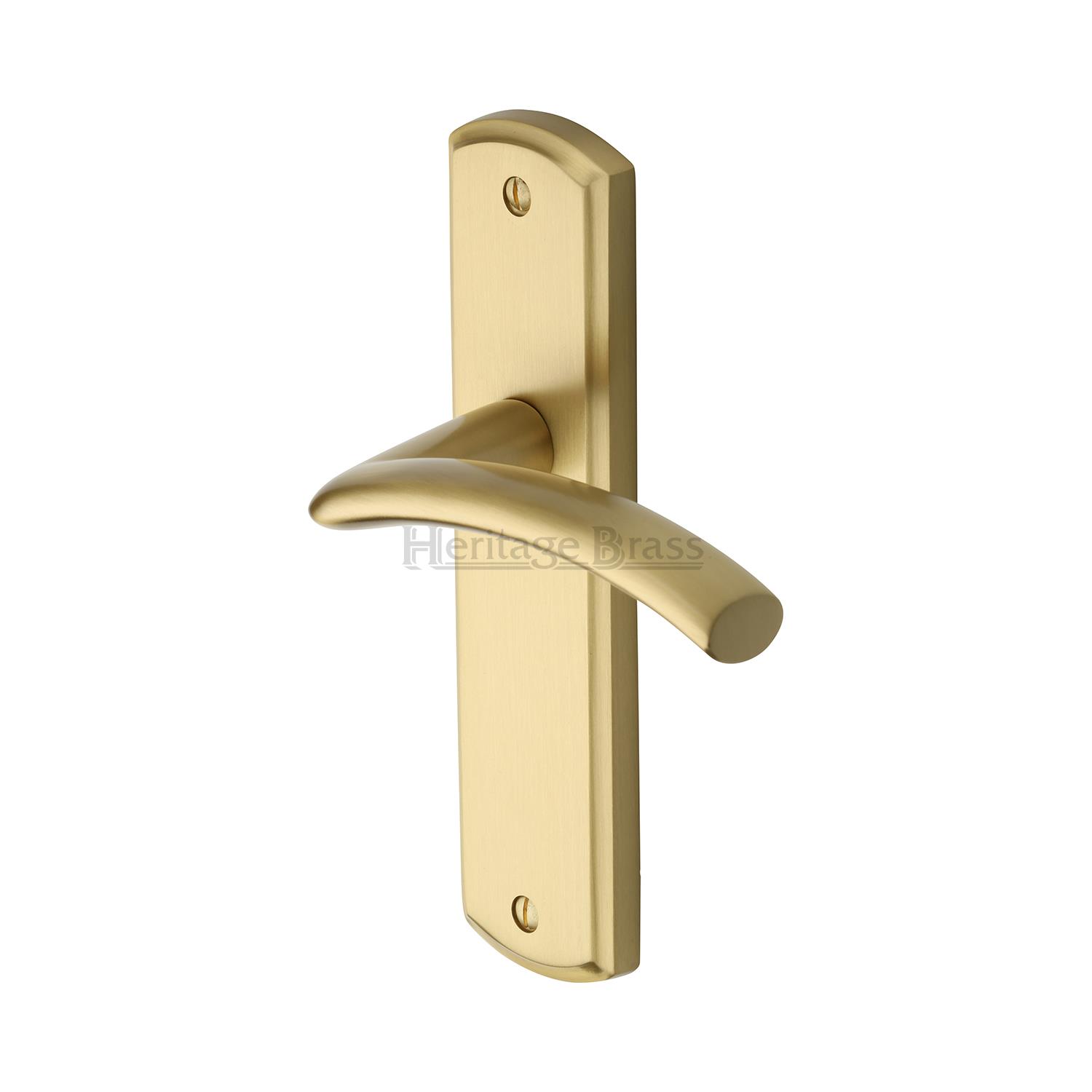 Heritage Brass Door Handle Lever Latch Centaur Design