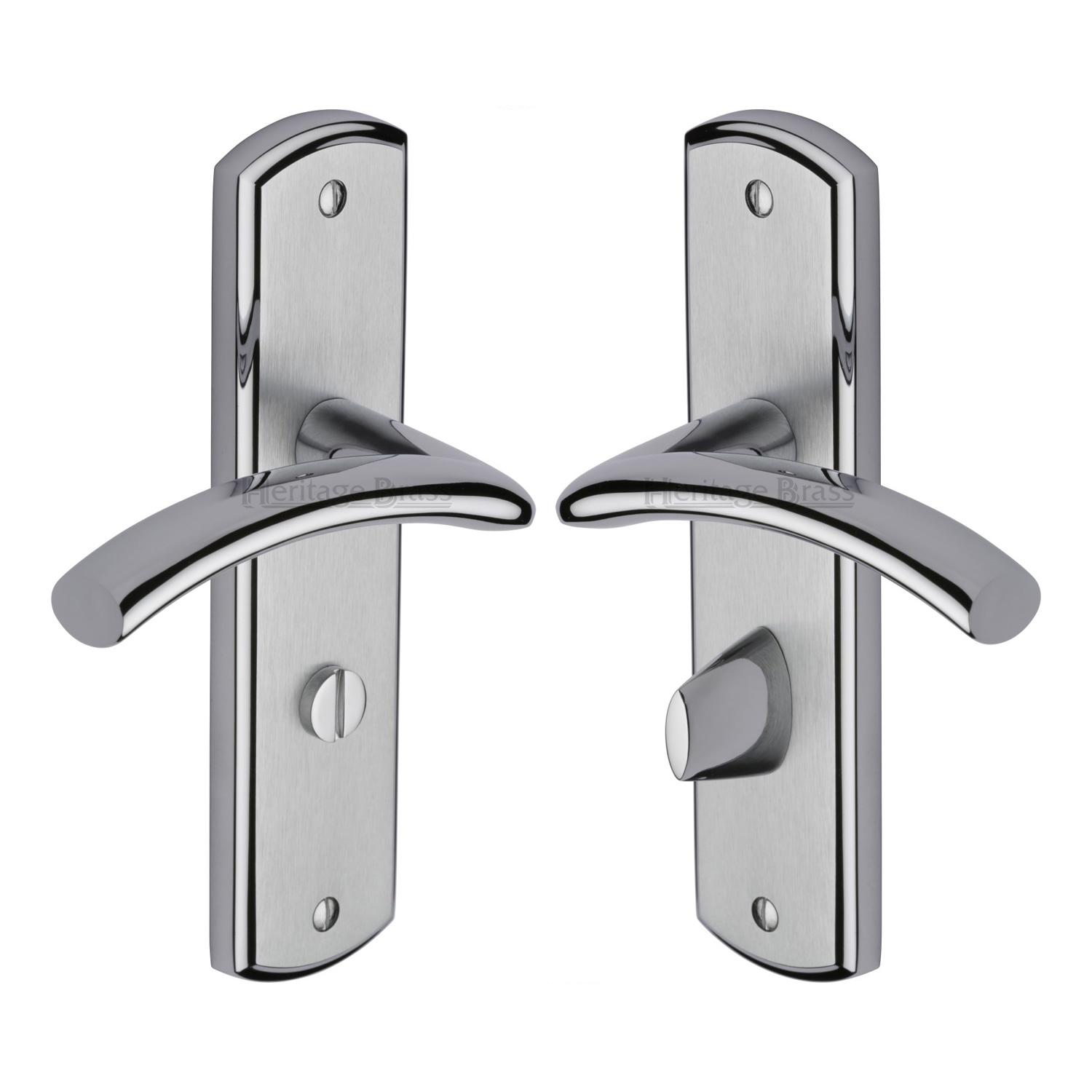 Heritage Brass Door Handle for Bathroom Centaur Design