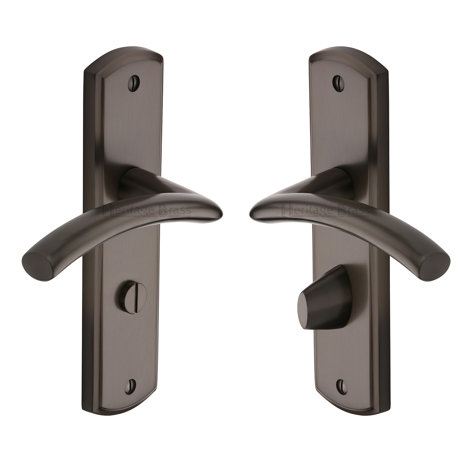 Heritage Brass Door Handle for Bathroom Centaur Design