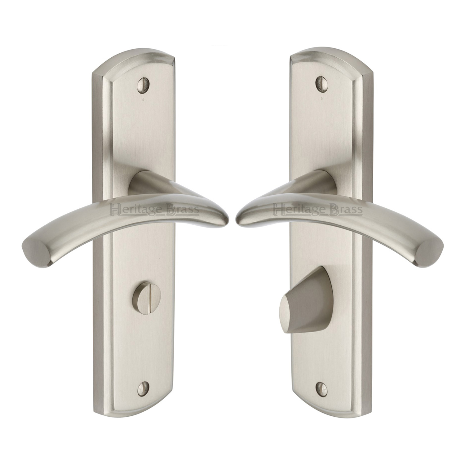 Heritage Brass Door Handle for Bathroom Centaur Design
