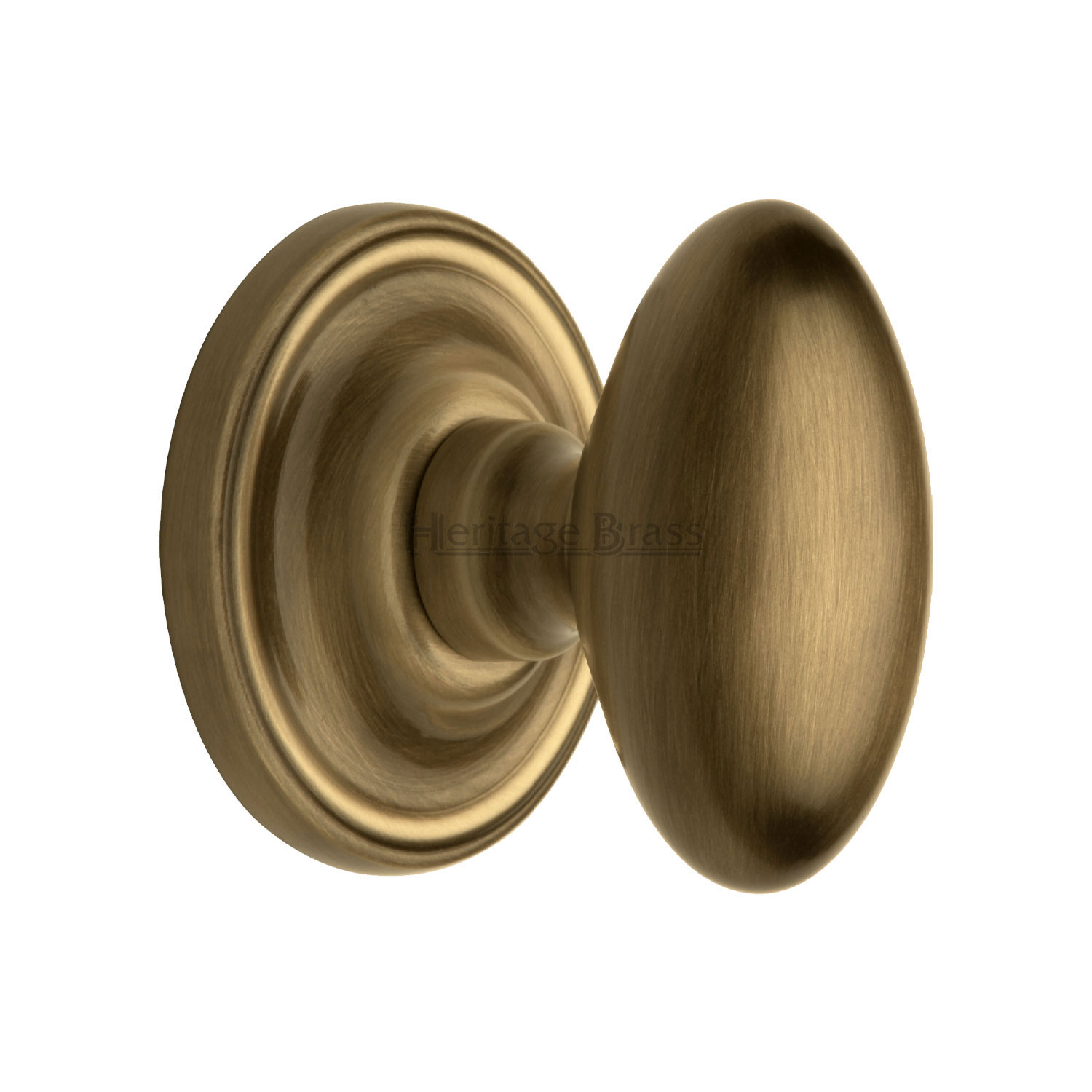 Heritage Brass Mortice Knob on Rose Chelsea Design