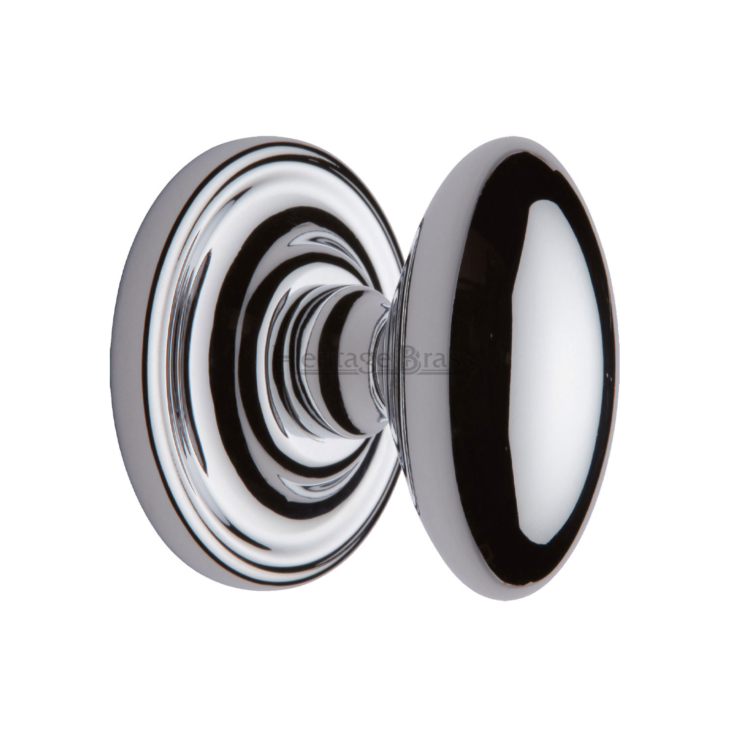 Heritage Brass Mortice Knob on Rose Chelsea Design