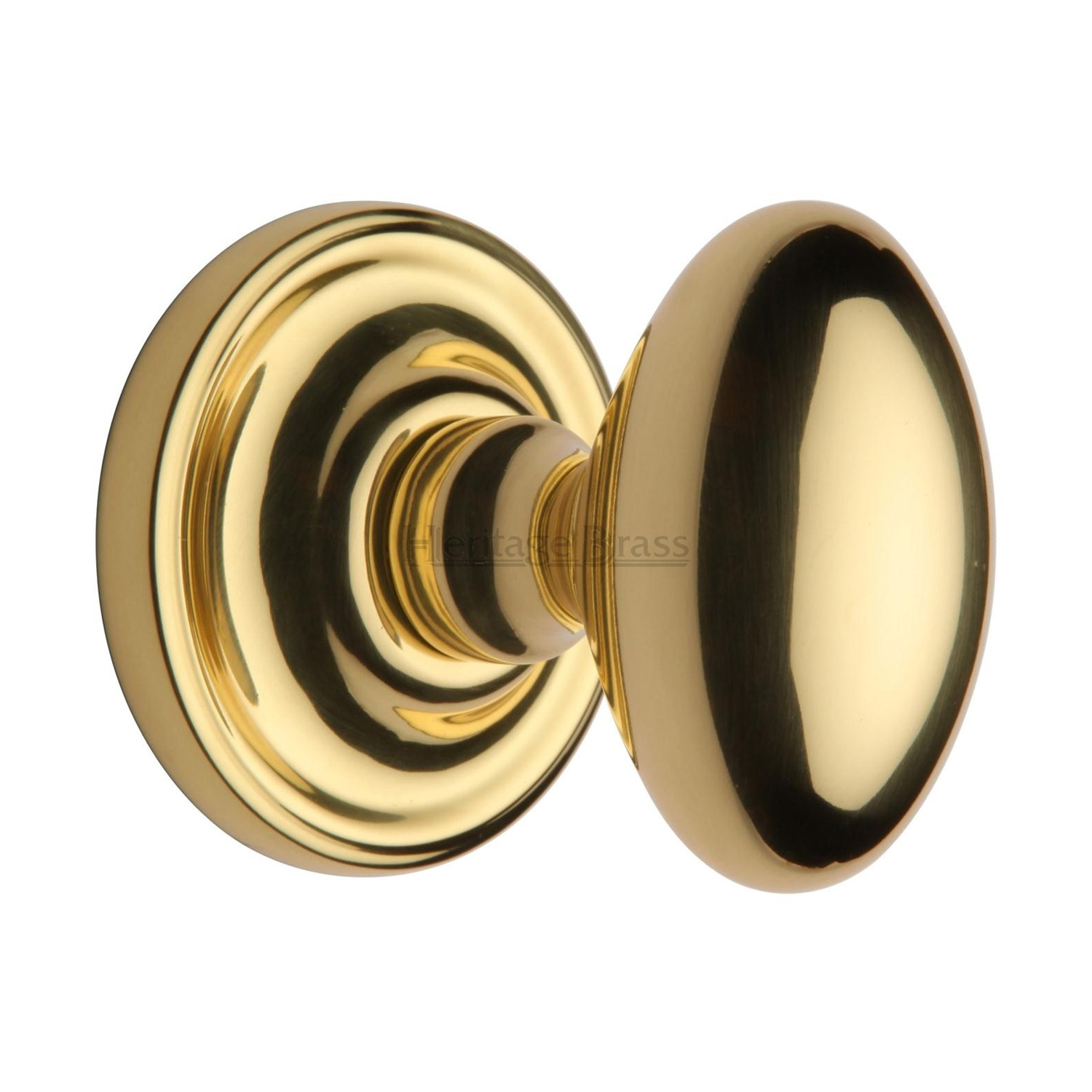 Heritage Brass Mortice Knob on Rose Chelsea Design