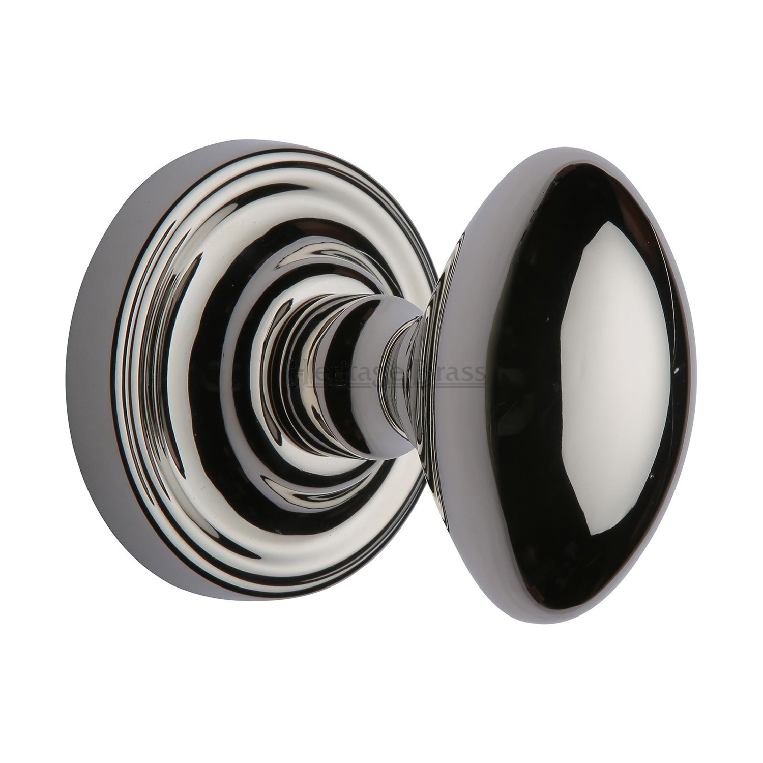 Heritage Brass Mortice Knob on Rose Chelsea Design
