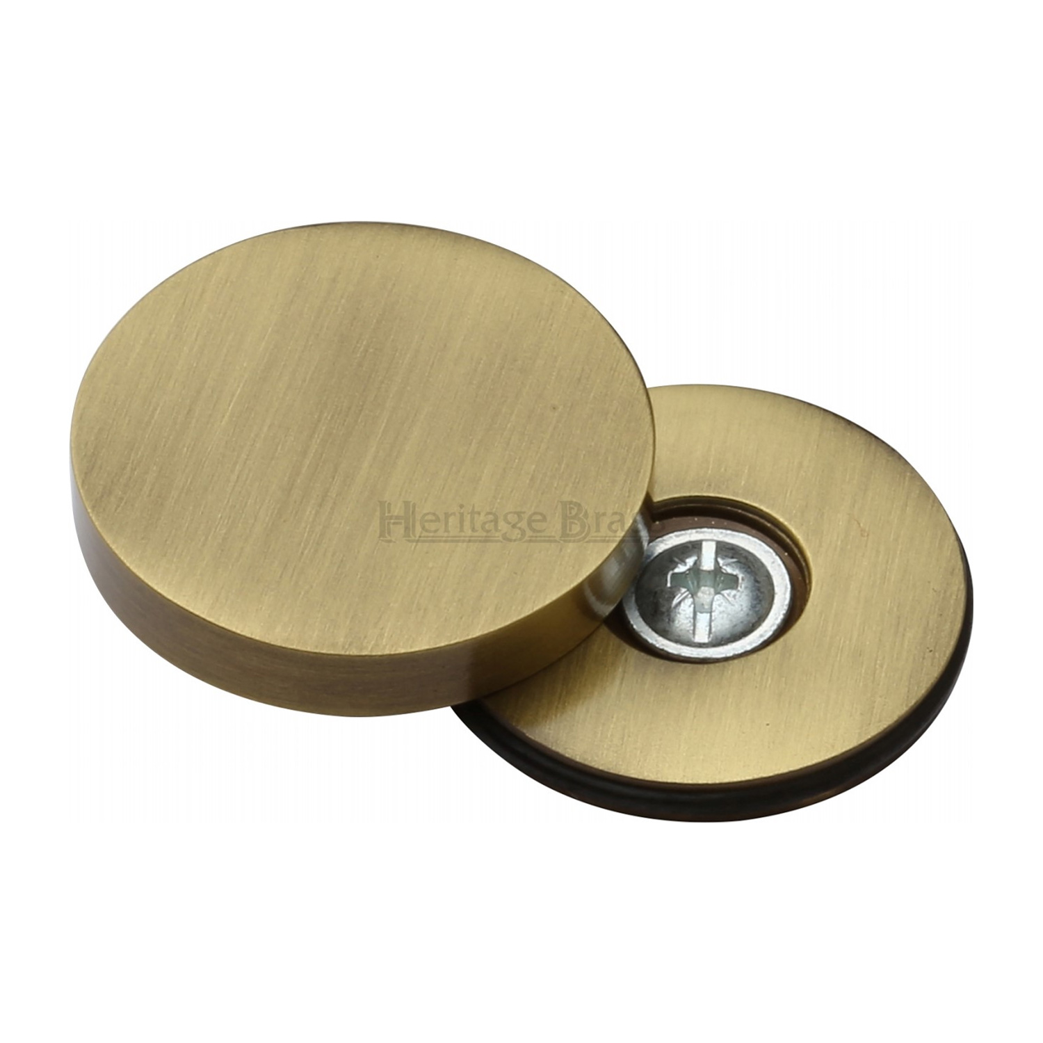 Heritage Brass Bolt Cover to conceal metal fasteners