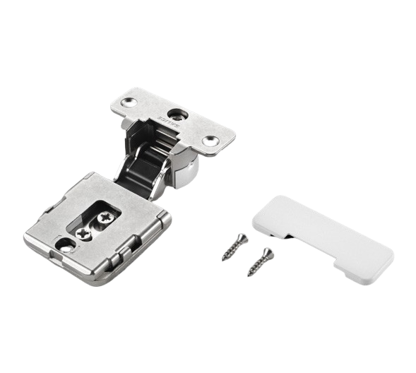 Salice Conecta Hidden Soft Close 94° Hinge, For Wooden Doors - Full Overlay - Nickel