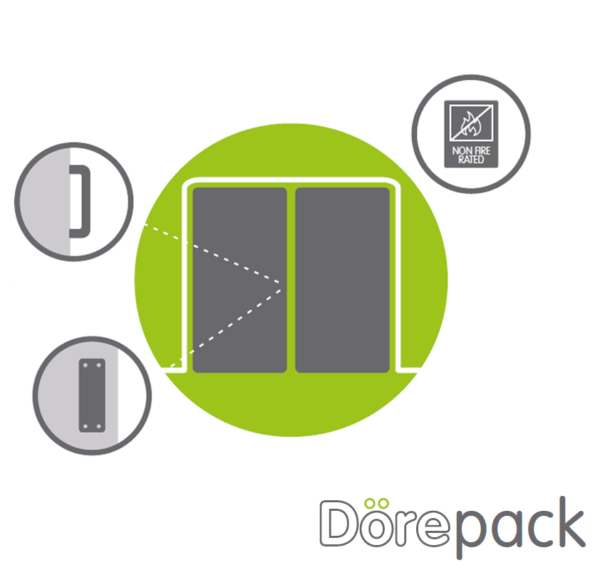 Dörepack Double Push/Pull Door Non Fire Rated