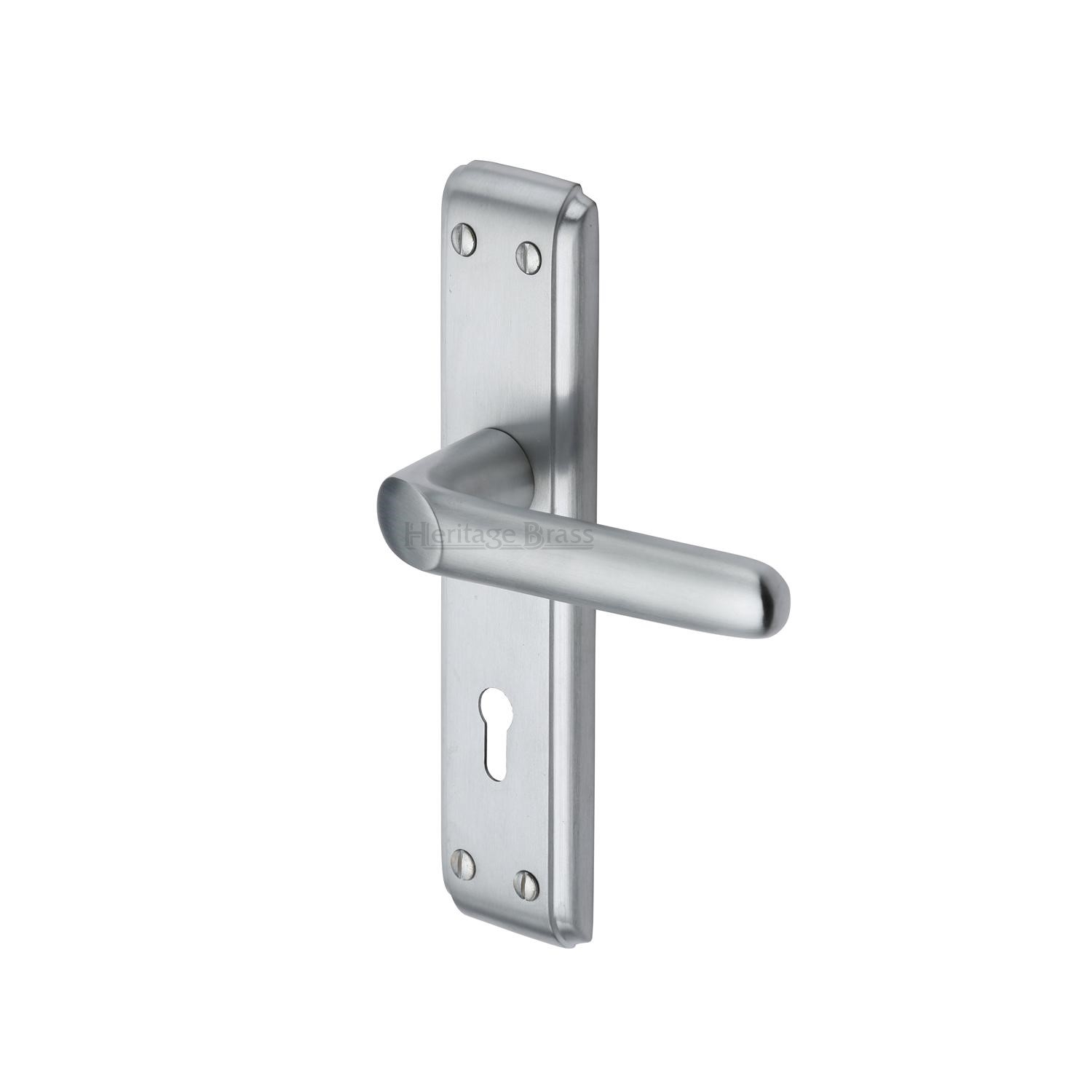 Heritage Brass Door Handle Lever Lock Deco Design