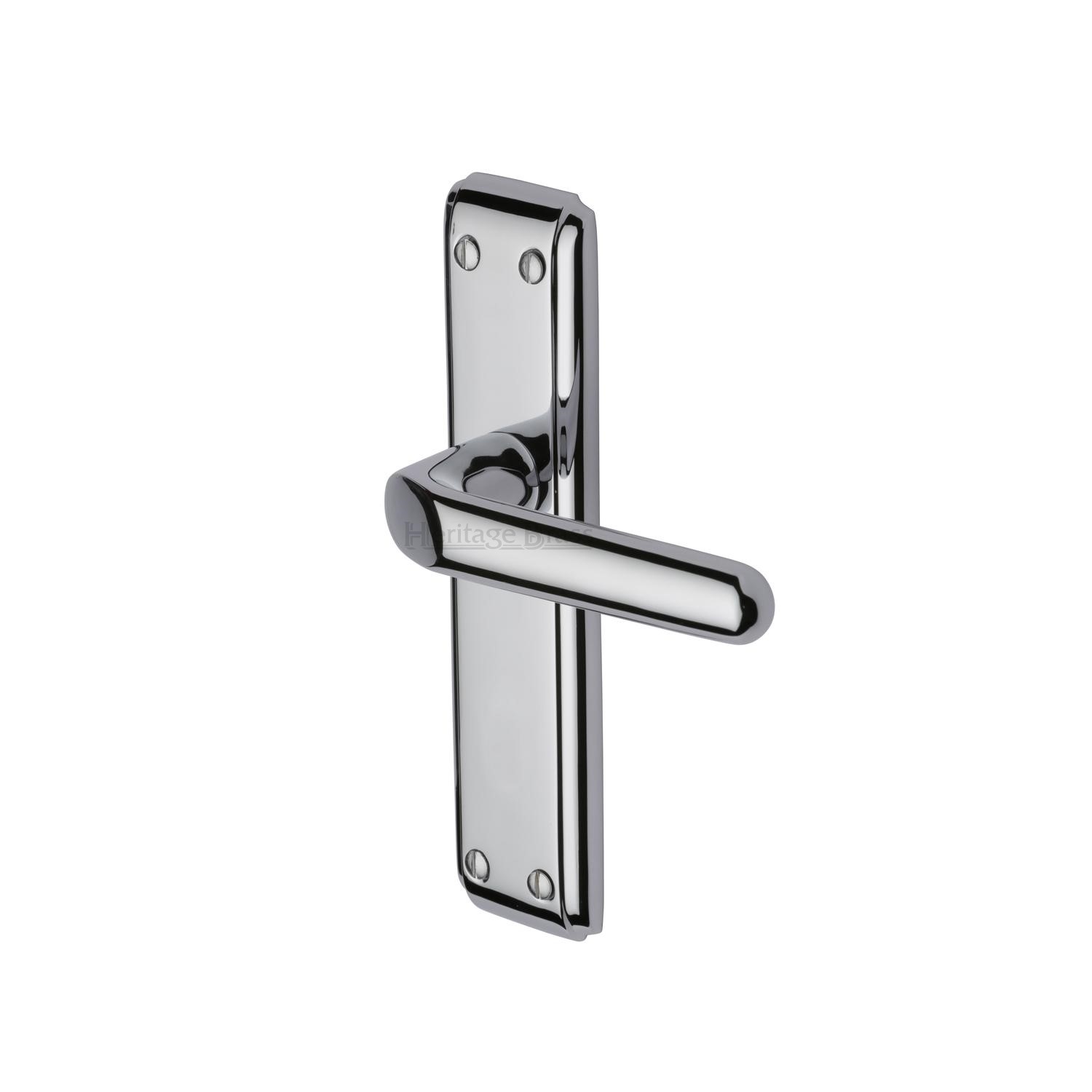 Heritage Brass Door Handle Lever Latch Deco Design