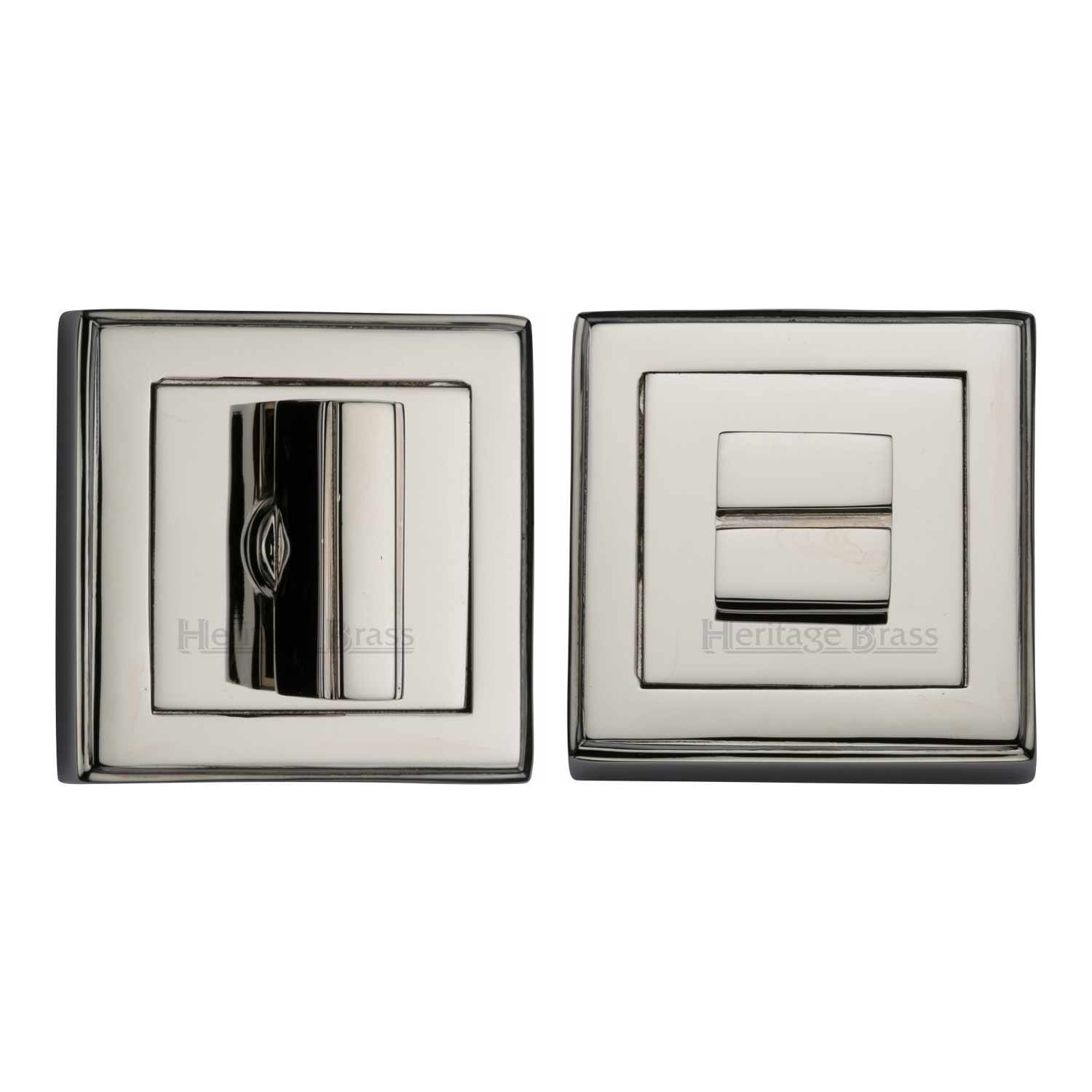 Heritage Brass Square Thumbturn & Emergency Release with stepped edge