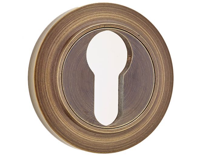 Döre Prestige Euro Profile Escutcheon on Chamfered Rose