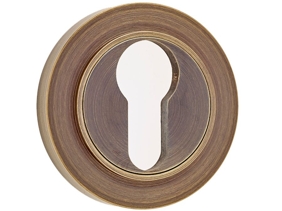 Döre Prestige Euro Profile Escutcheon on Plain Rose
