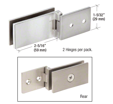 Light Duty Frameless Shower Door Hinge - 6-8mm Glass