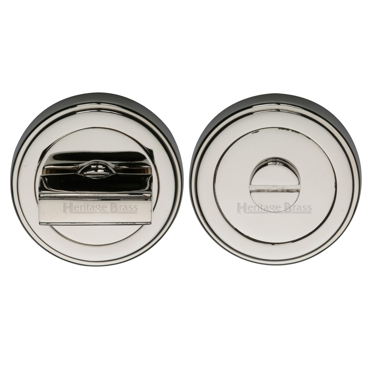 Heritage Brass Round Turn & Release Cylinder Escutcheon with stepped edge