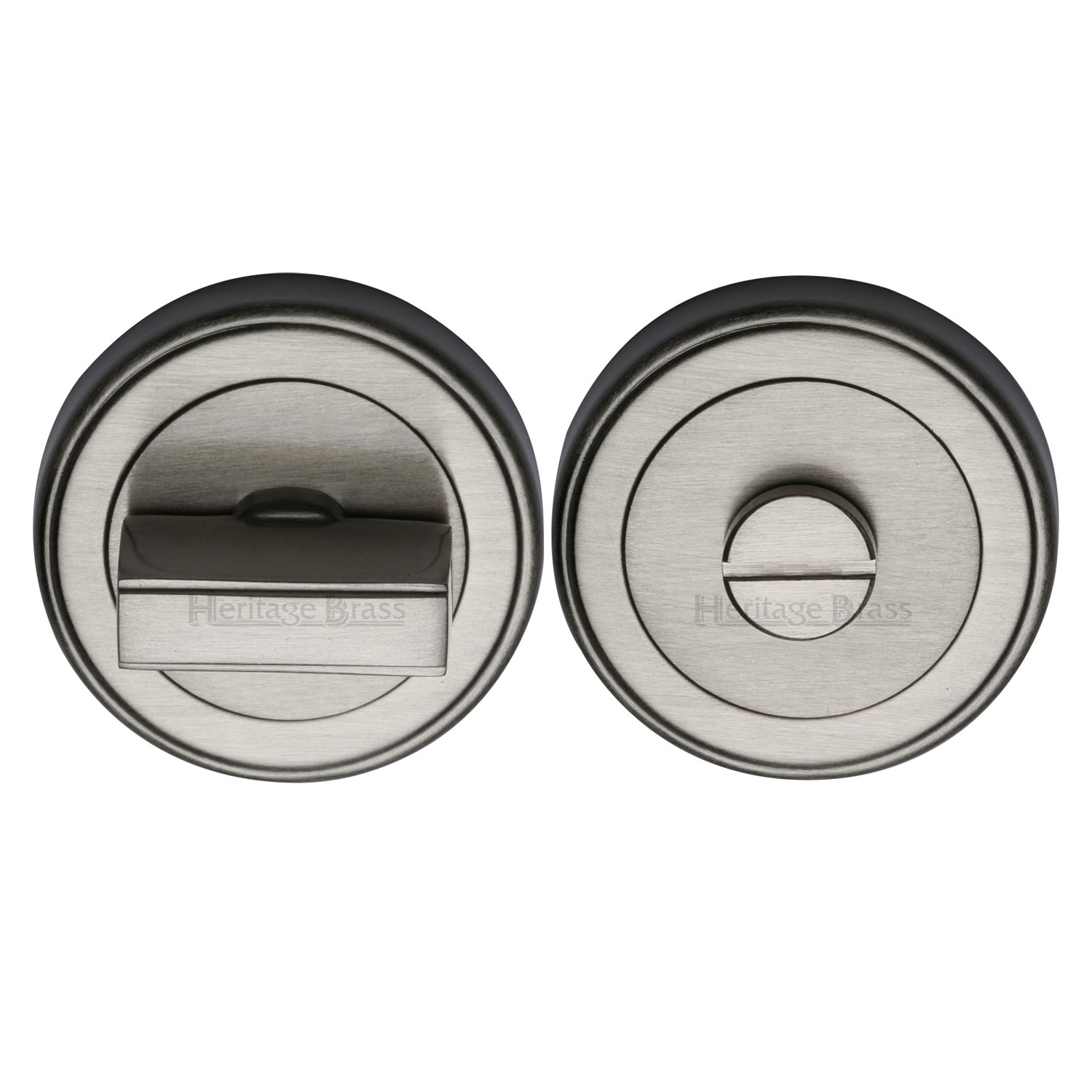 Heritage Brass Round Turn & Release Cylinder Escutcheon with stepped edge