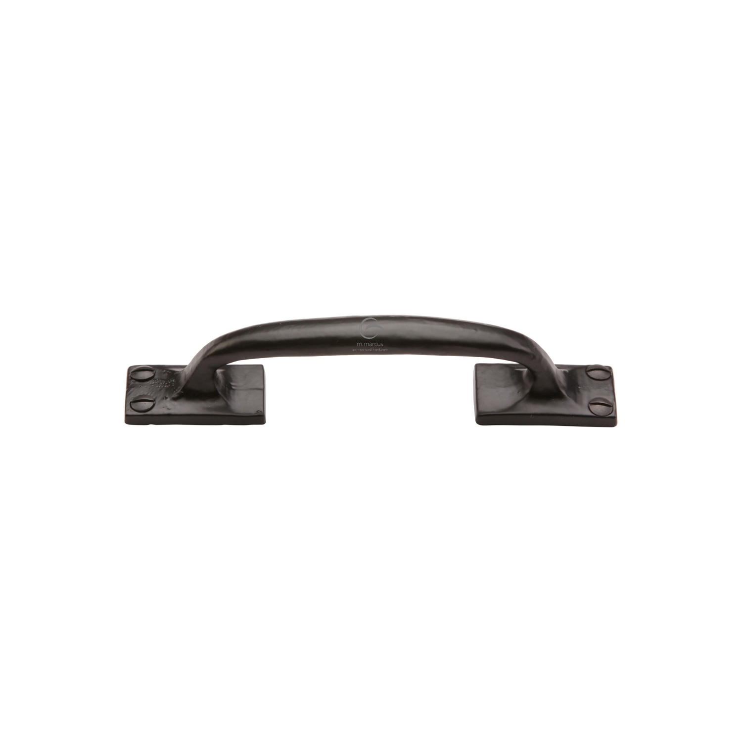 Black Iron Rustic Cabinet Pull Cranked Design 159mm