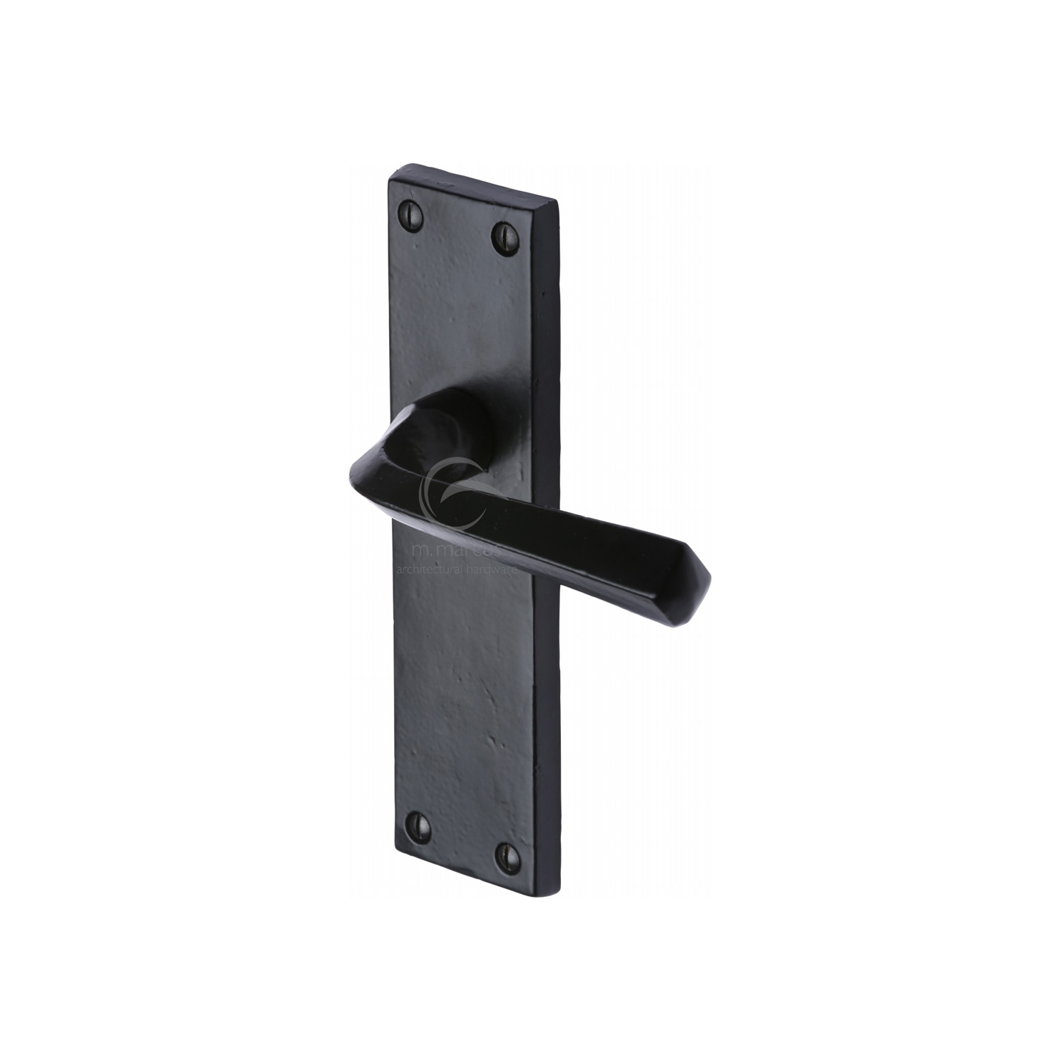 Black Iron Rustic Door Handle Lever Latch Bridgnorth Design