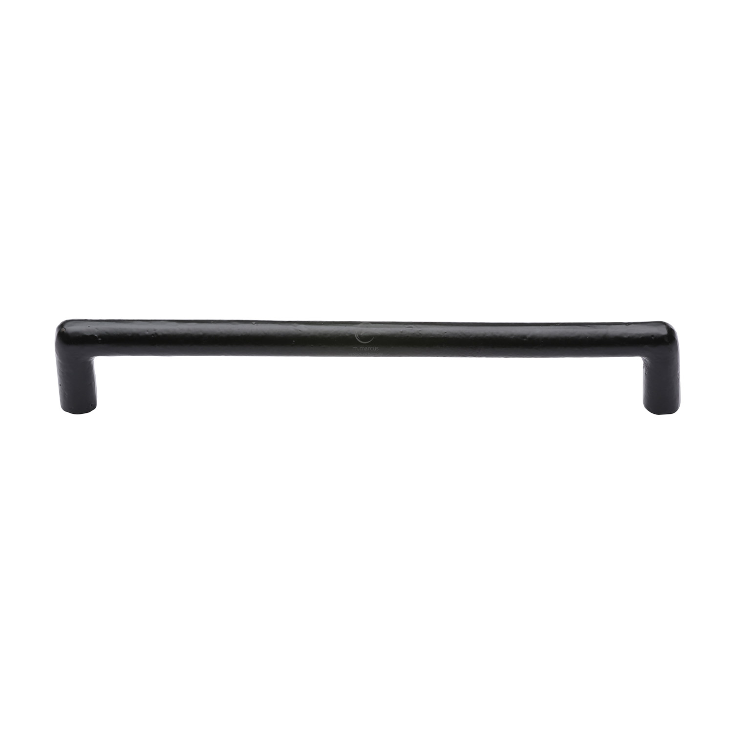 Black Iron Rustic Cabinet Pull Round Design 192mm c/c