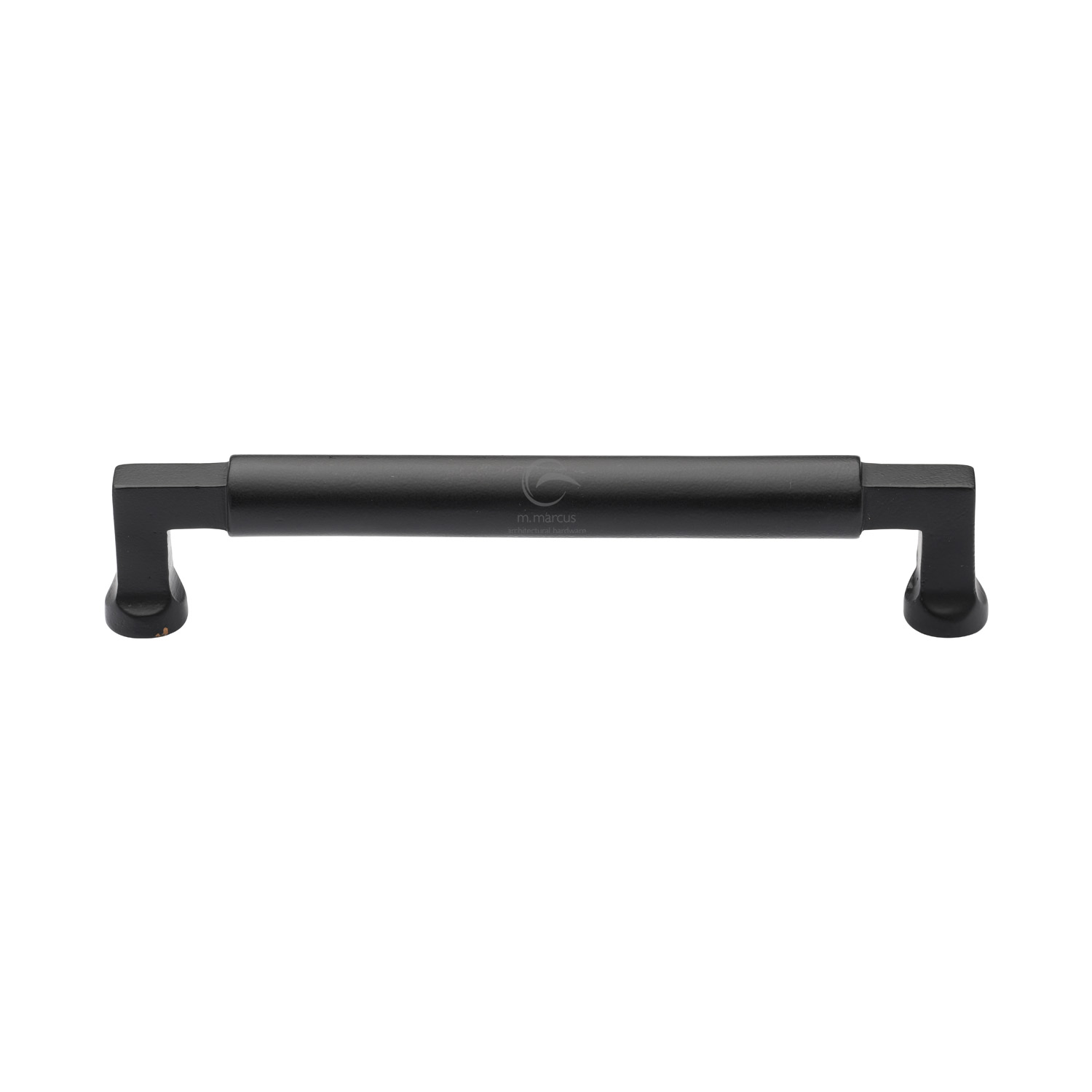 Black Iron Rustic Cabinet Pull Bauhaus Design 160mm c/c
