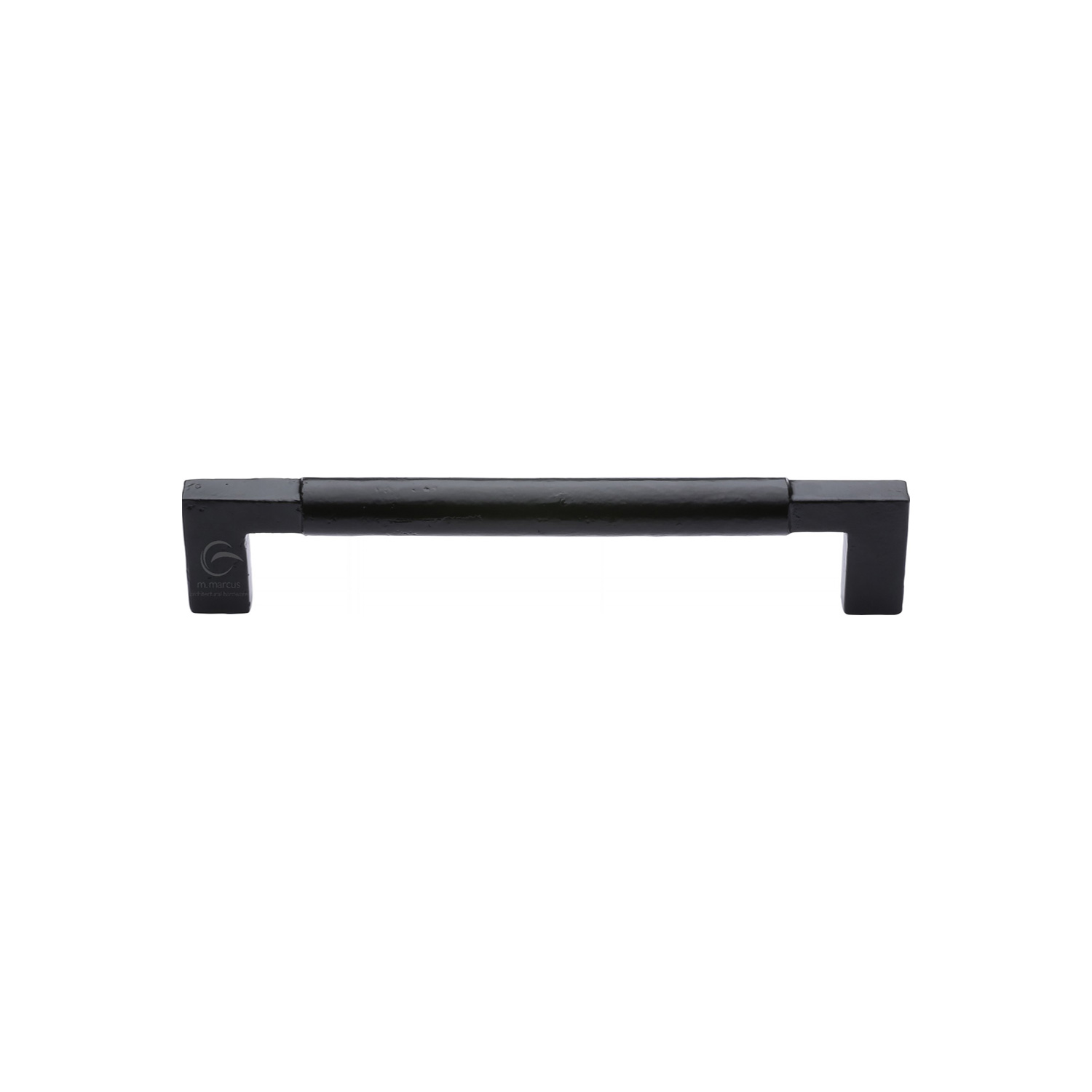 Black Iron Rustic Cabinet Pull Bauhaus Design 305mm