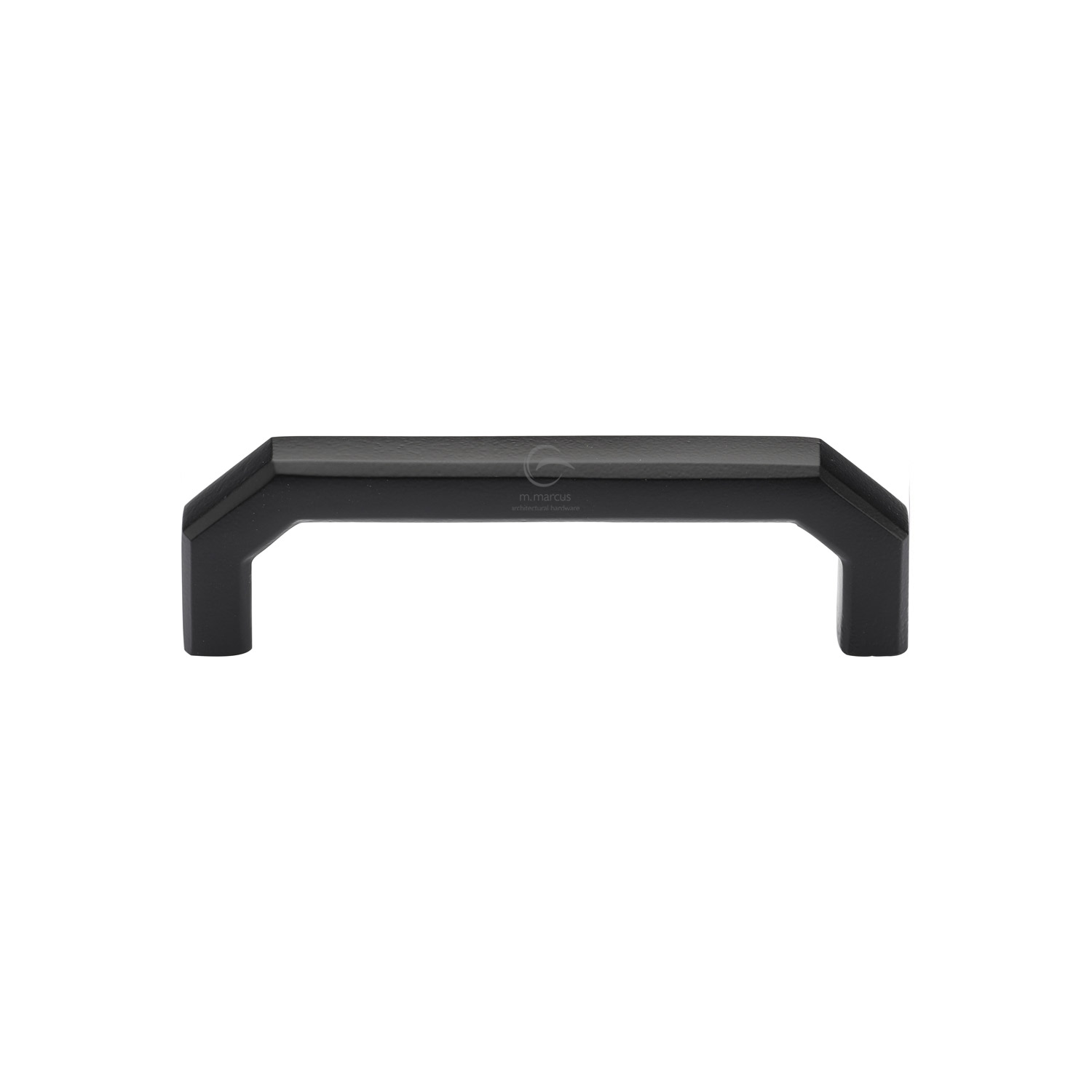 Black Iron Rustic Cabinet Pull Angular Design 96mm c/c